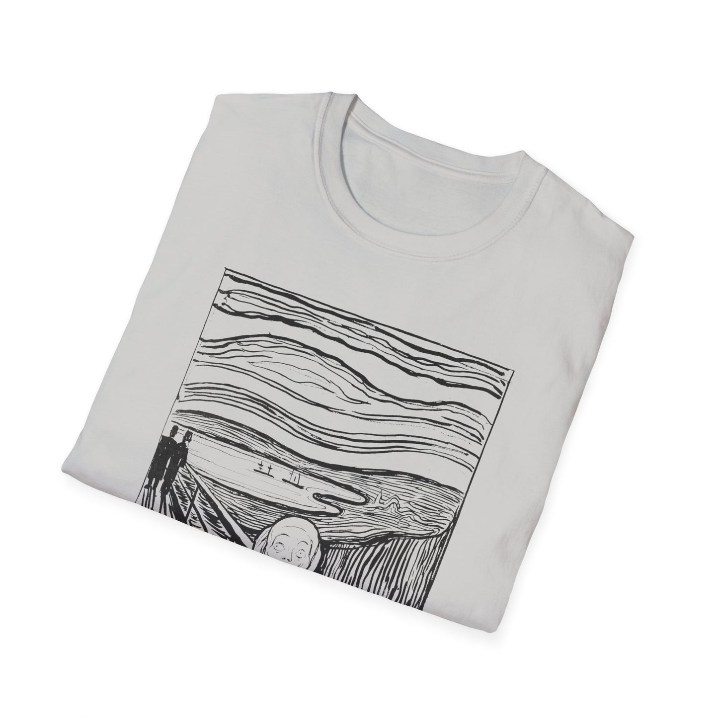 1895 lithography print of the scream by edvard munch tshirt