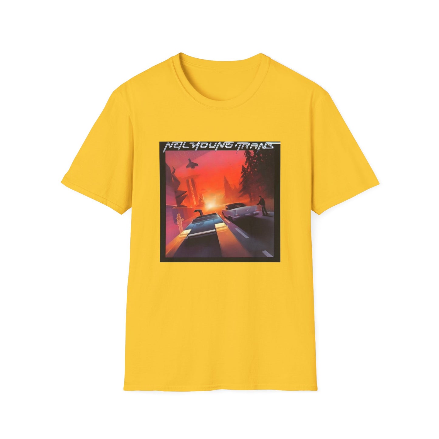 neil young 1983 trans album cover tshirt
