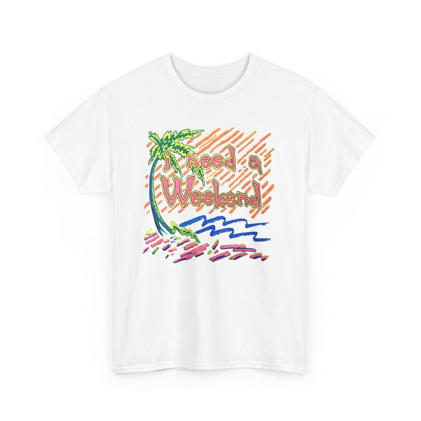 vintage 90s i need a weekend graphic custom reproduction tshirt