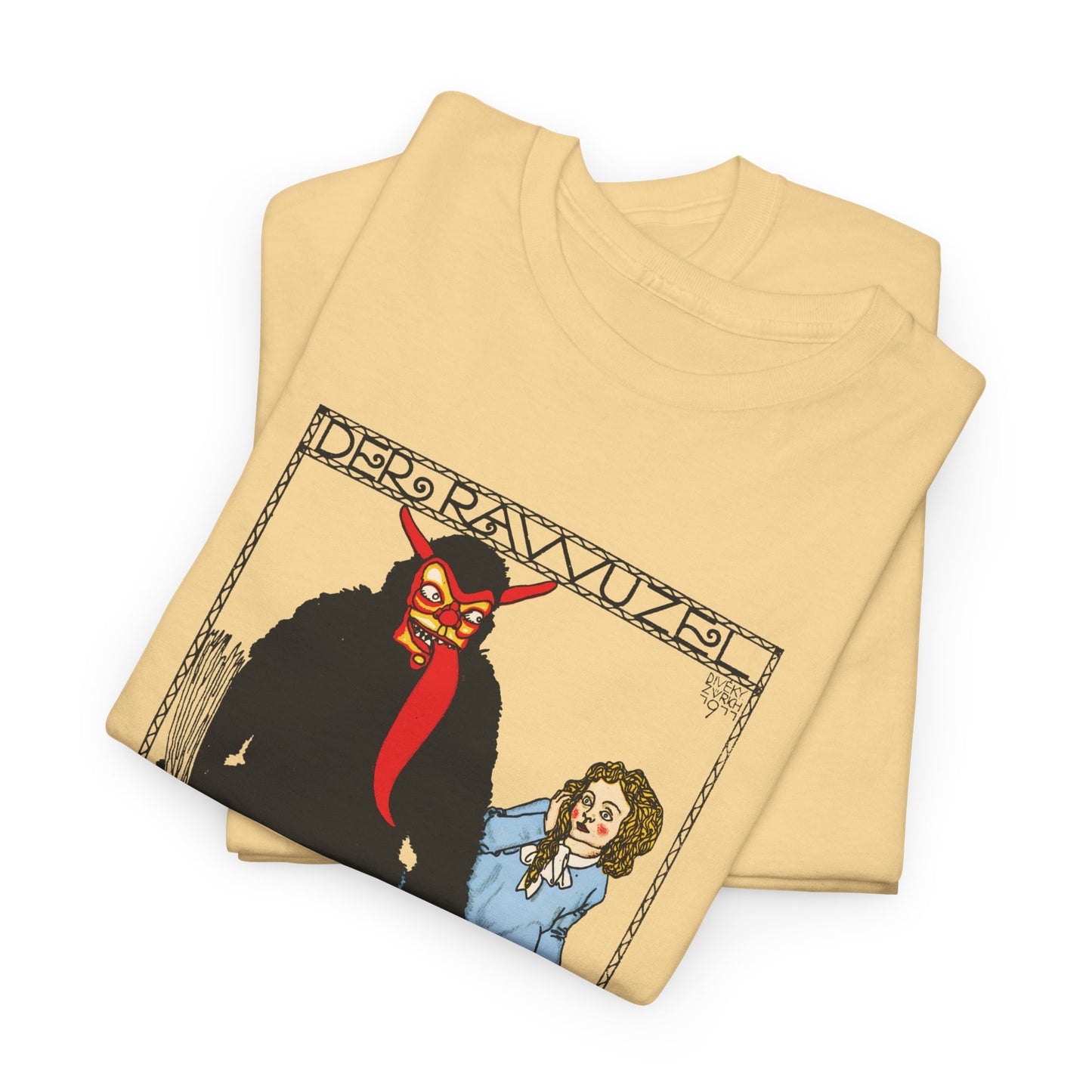1911 josef von diveky the monster (der rawuzel) color lithograph reproduction tshirt