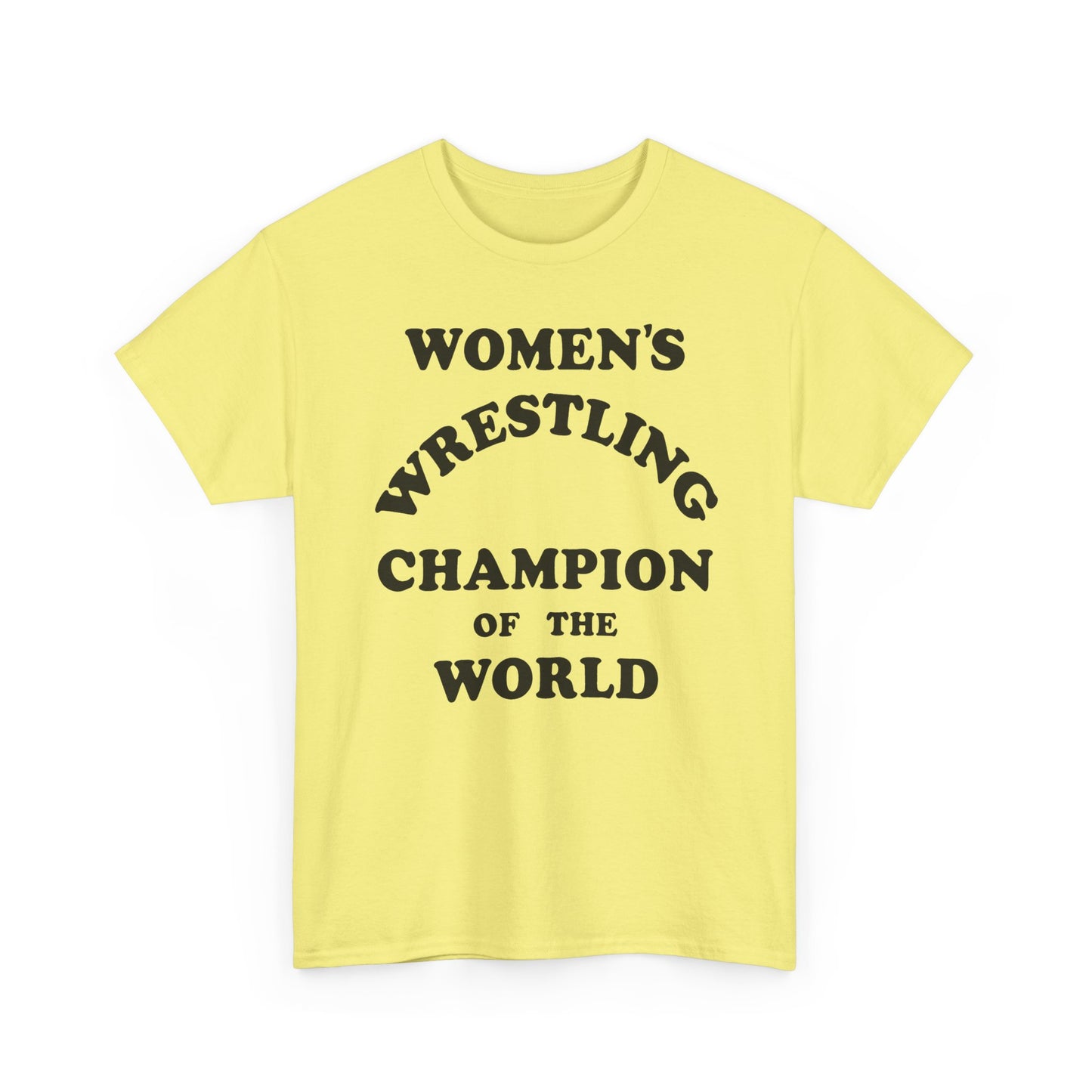 women's wrestling champion of the world as worn by andy kaufman tshirt