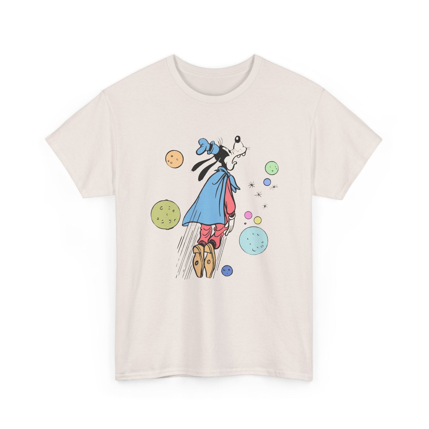 dog in space comic tshirt