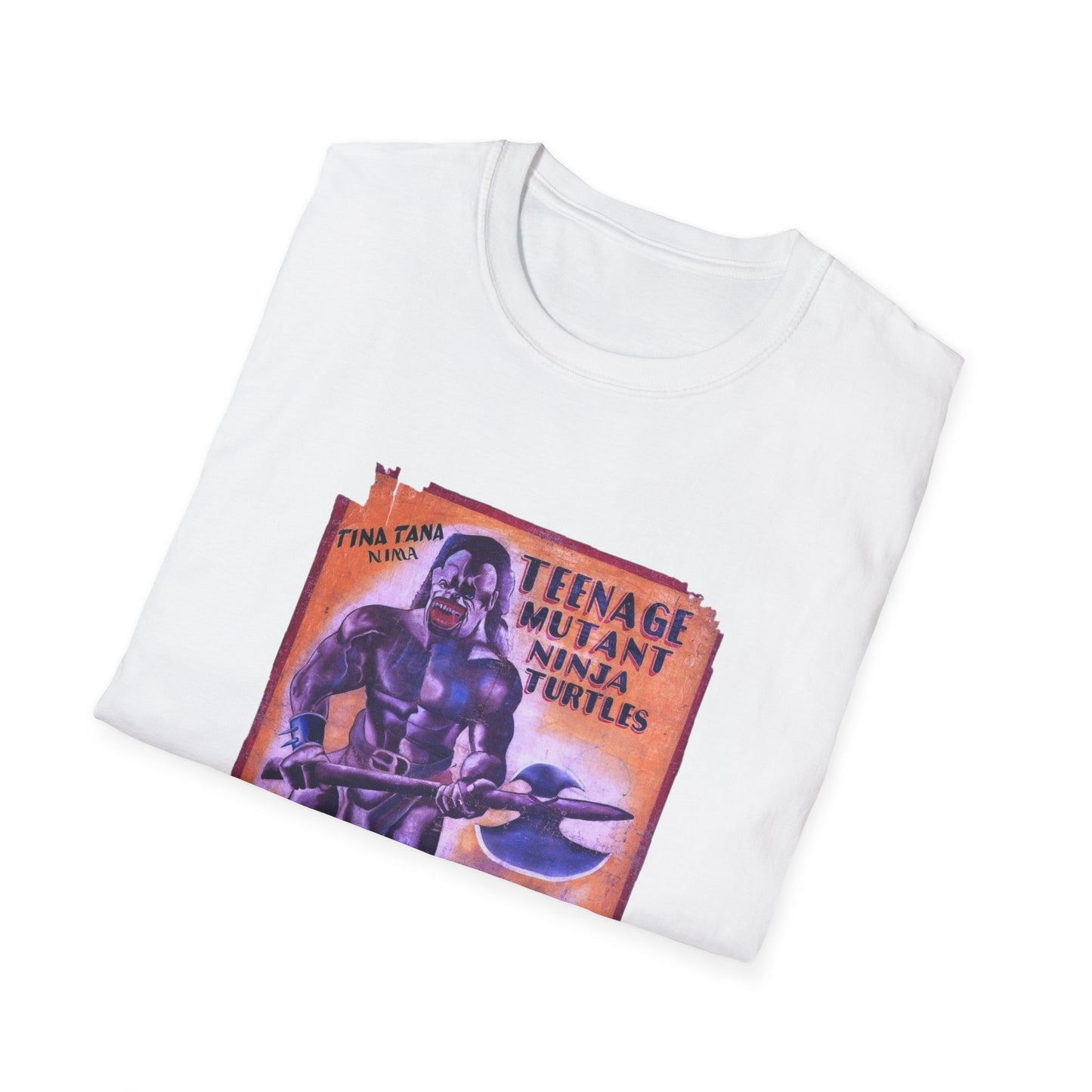 teenage mutant ninja turtles 1990 ghanaian movie poster tshirt