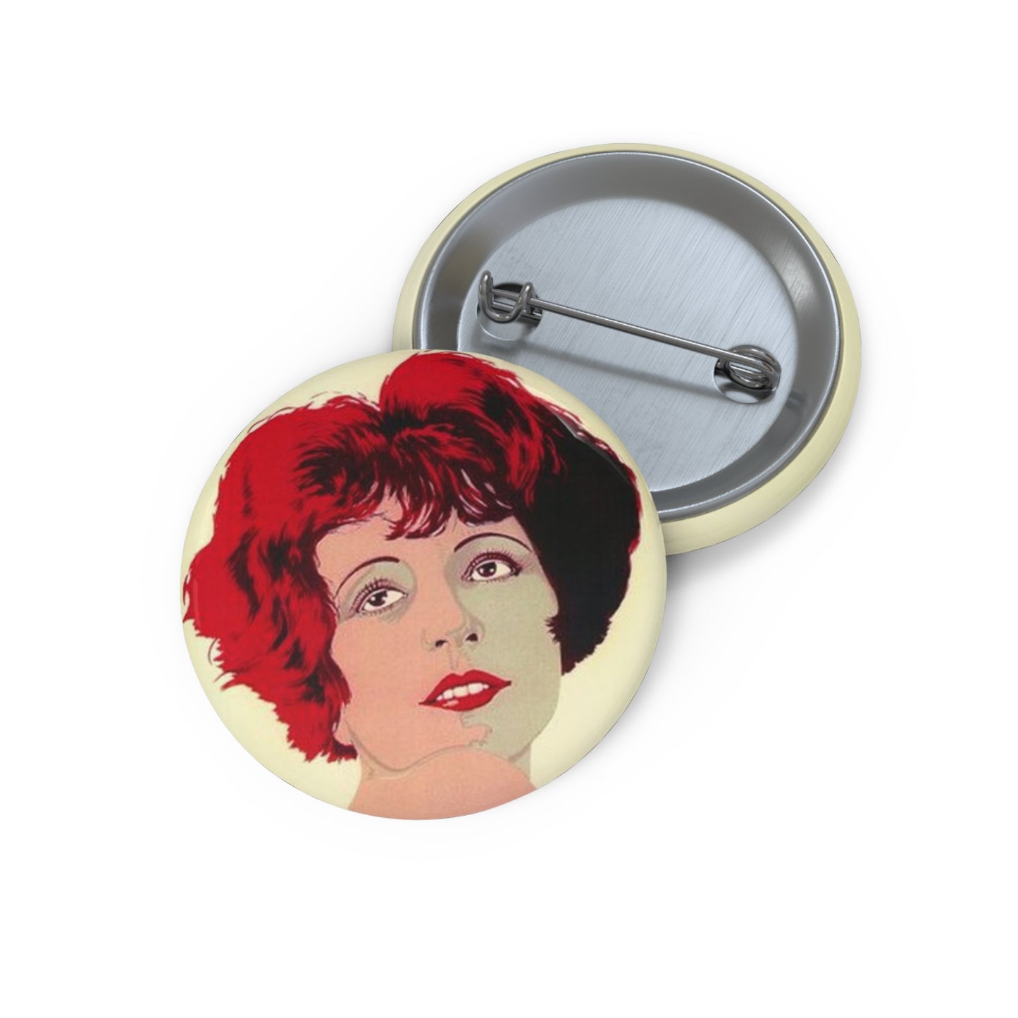 clara bow "It" pin button