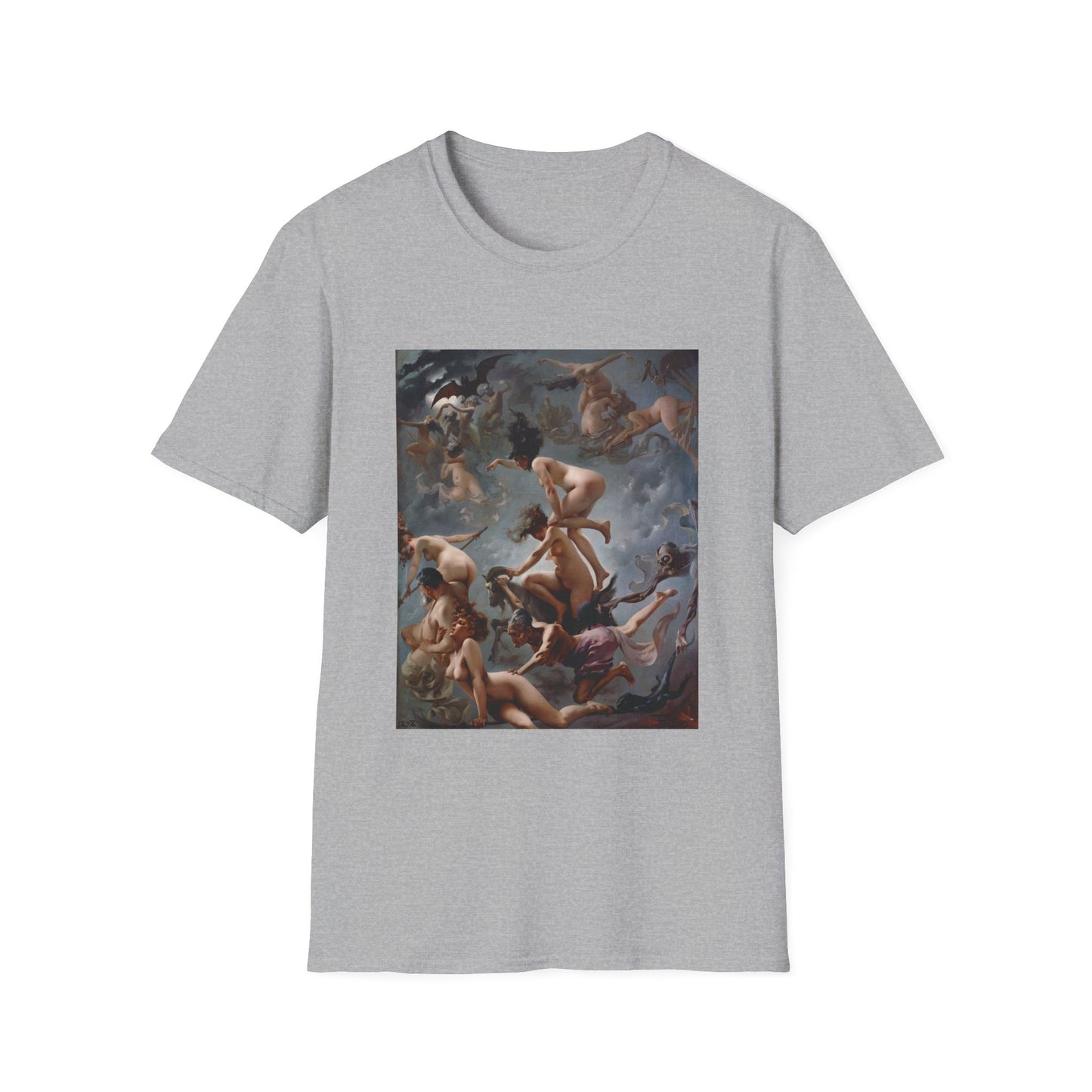 1878 painting witches going to their sabbath by luis ricardo falero tshirt
