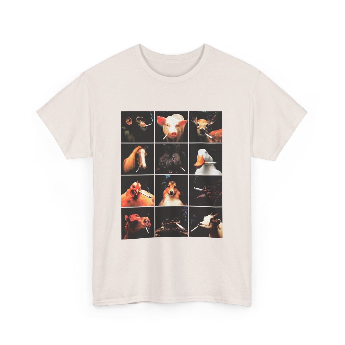 1990s anti smoking campaign poster it looks just as stupid when you do it no words reproduction tshirt