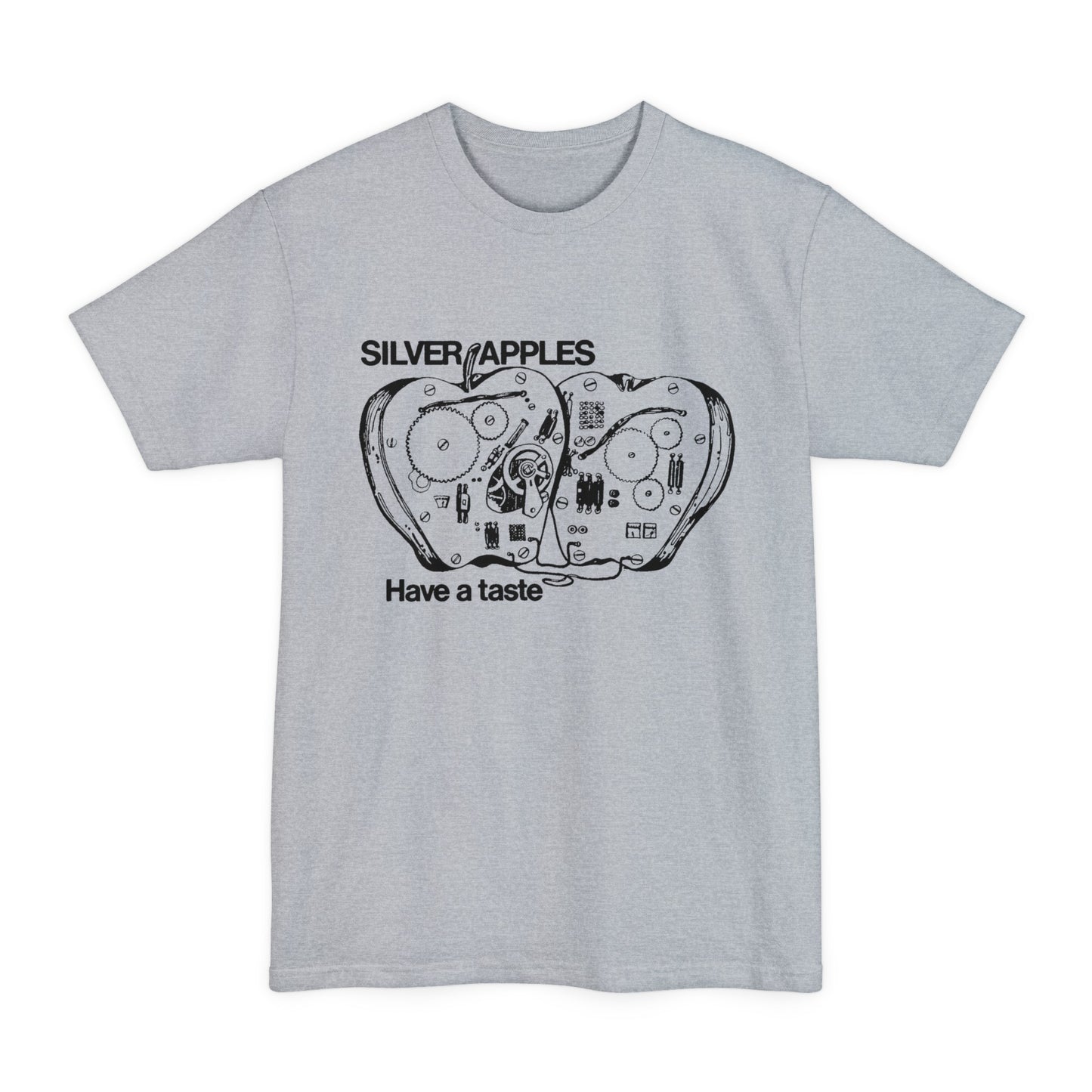 oversized silver apples 1968 have a taste no background unisex tall beefy tshirt