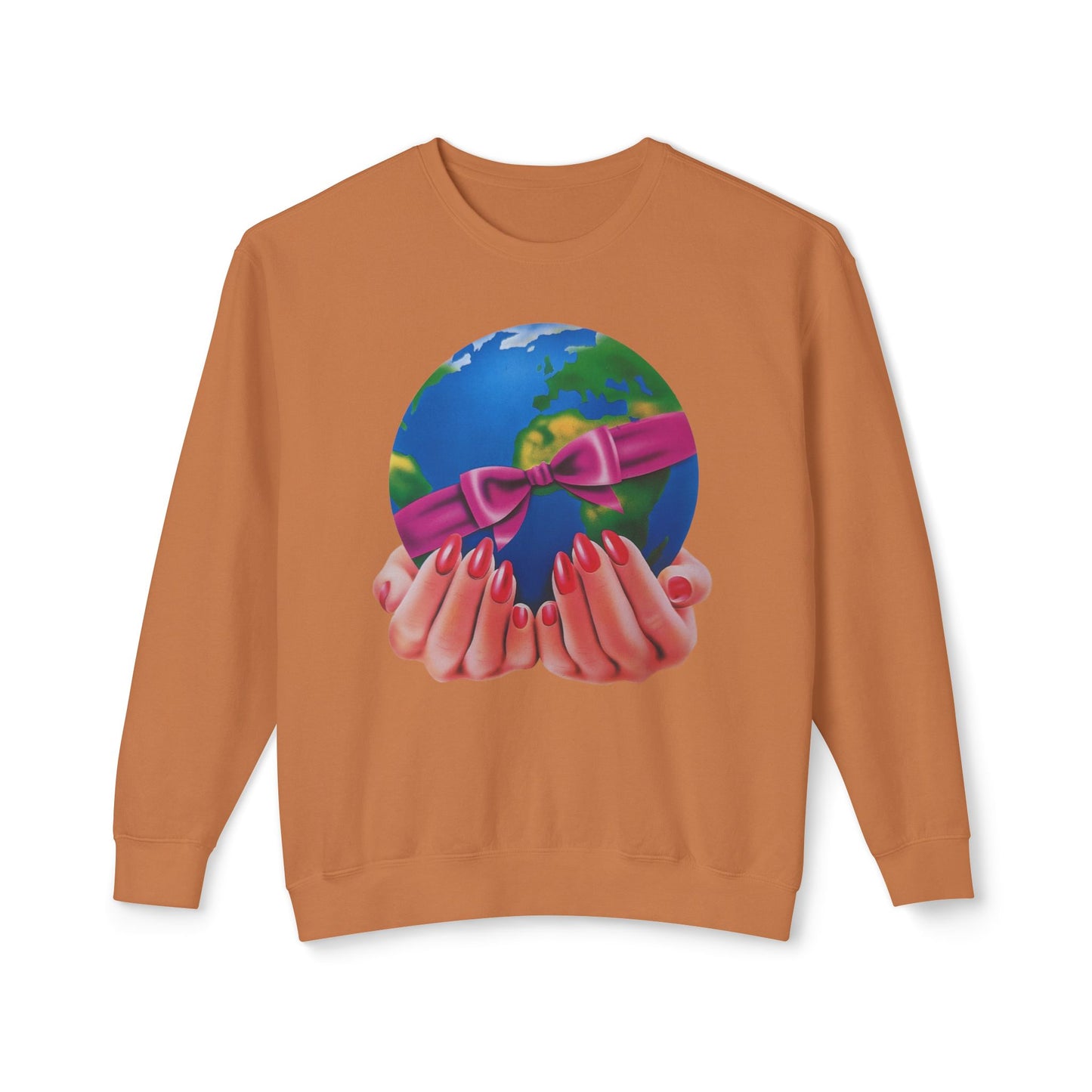1980s graphic from a greeting card "i'd give you the world" 100% cotton sweatshirt
