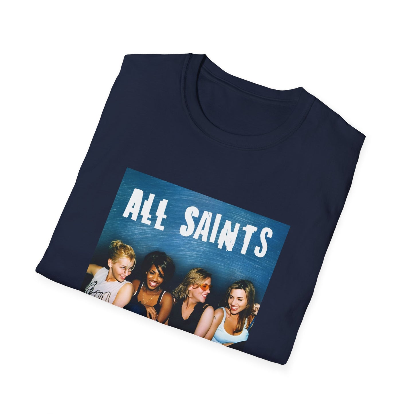 all saints on a couch on a tshirt