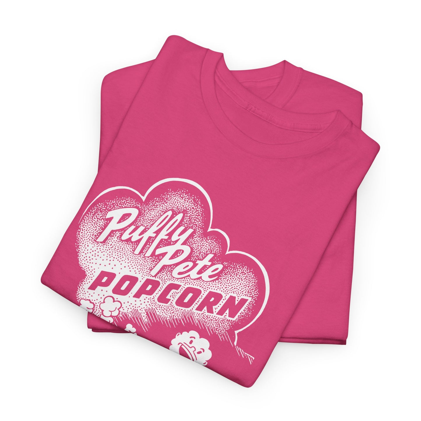 vintage puffy pete popcorn box logo tshirt