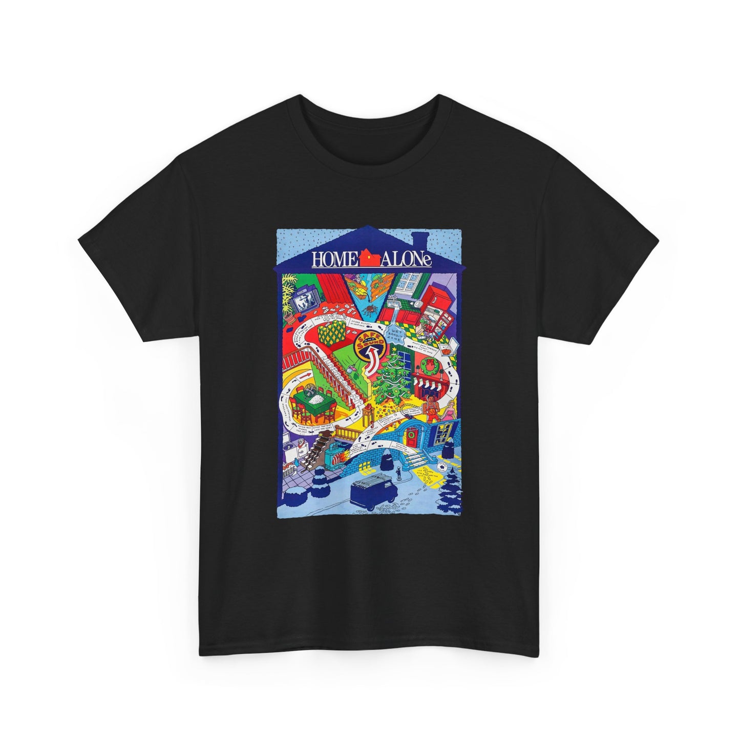 1990 home alone battle plan poster tshirt