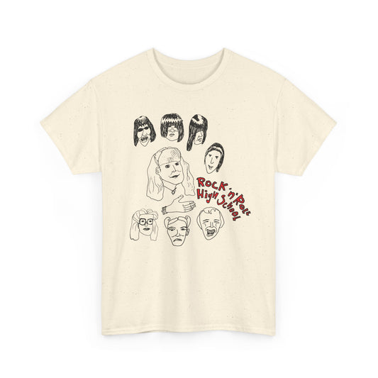 rock n roll high school bizarre original drawing tshirt