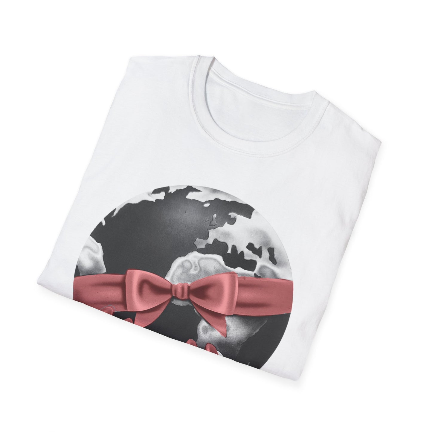 i'd give you the world 1980s graphic from a greeting card red nail version tshirt