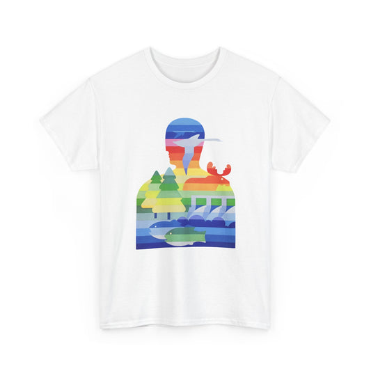 1970s environment and climate change canada graphic reproduction tshirt