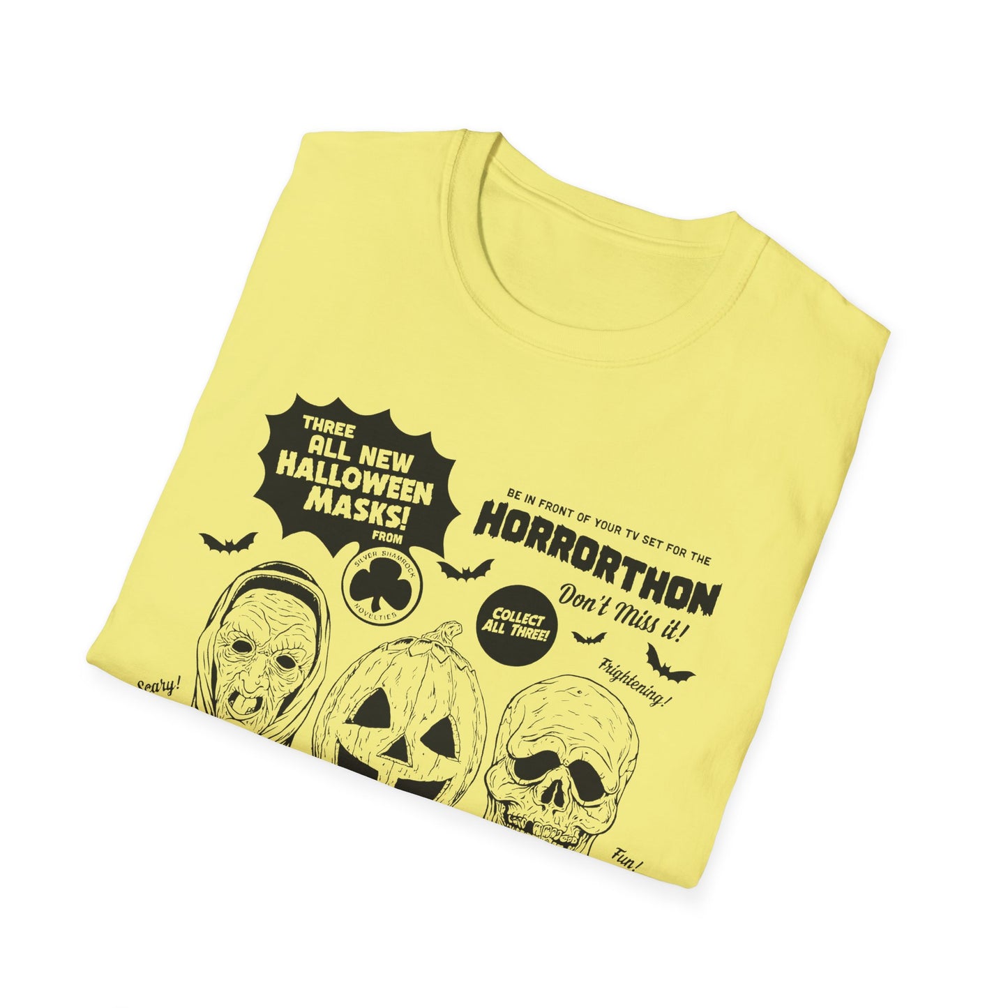 halloween 3 tv guide ad graphic 2 in black tshirt