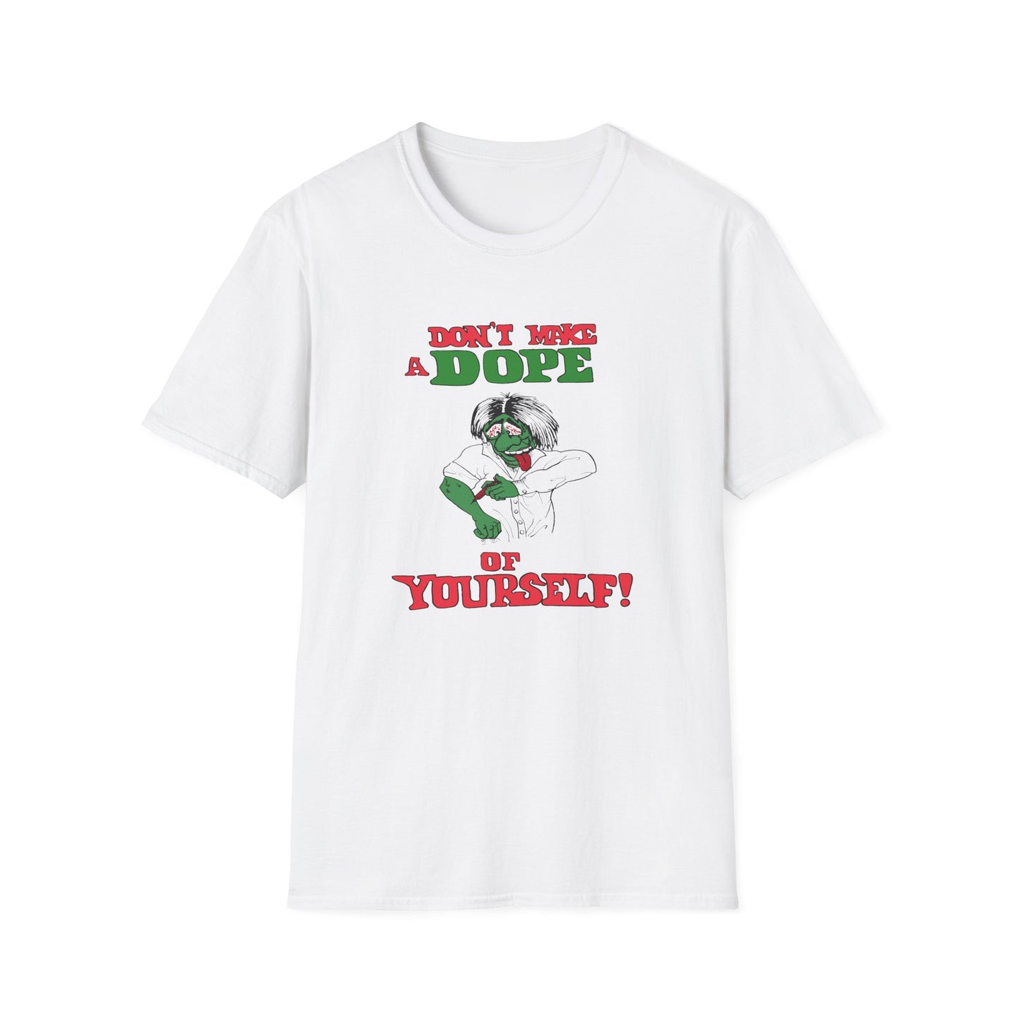 1960s anti drug poster don't make a dope of yourself by smartset smarteen s.o.s tshirt