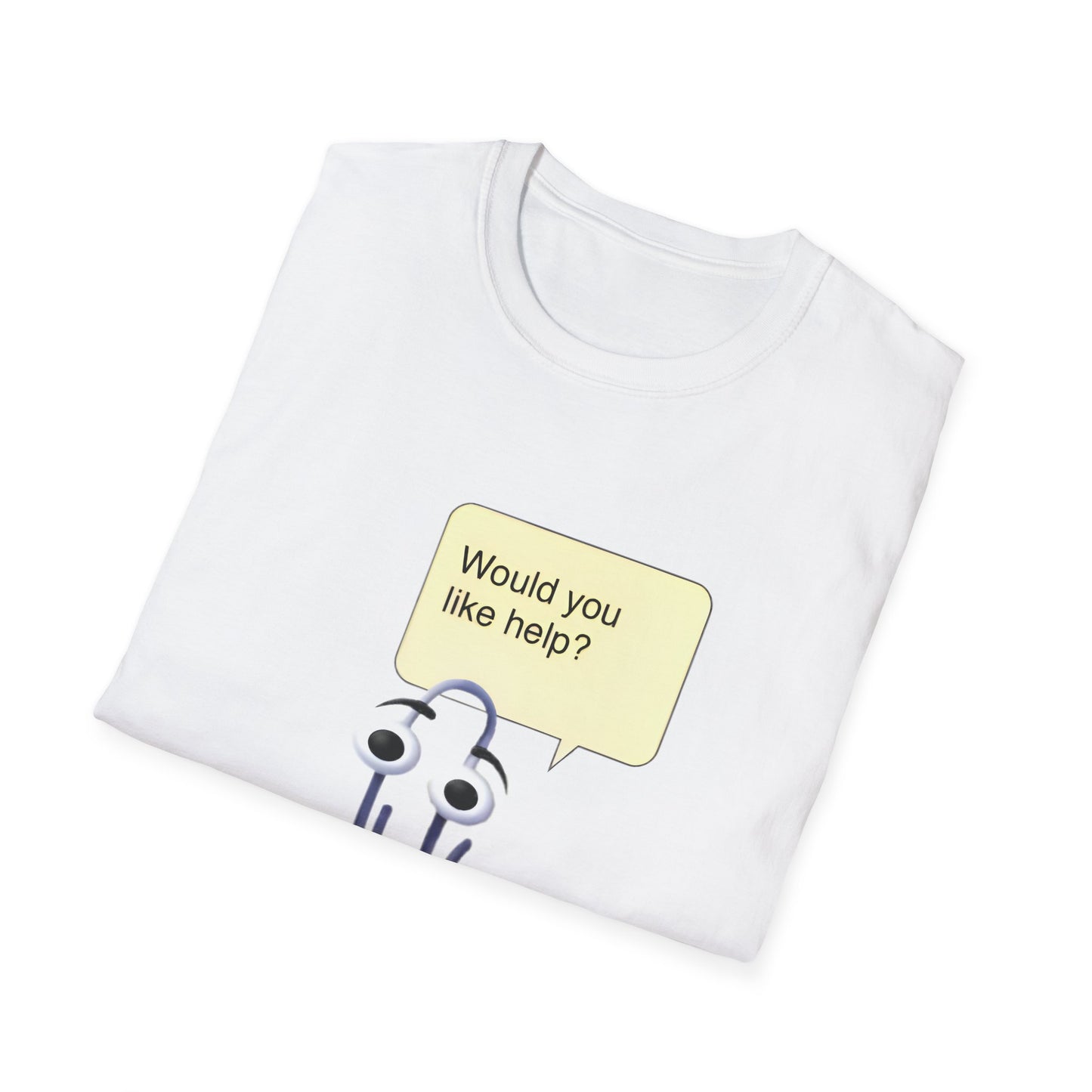 clippy tshirt "would you like help?" tshirt