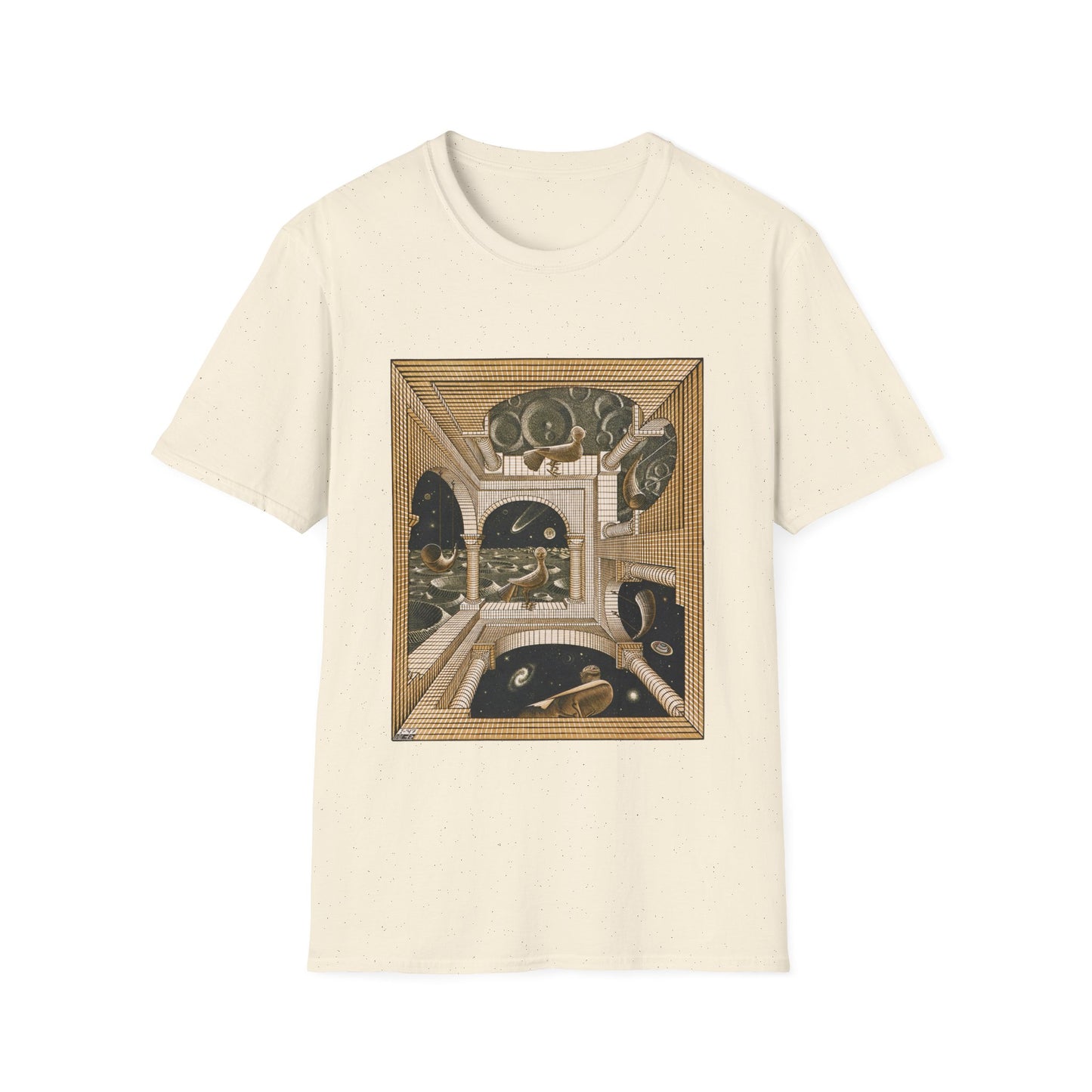 1947 m.c escher another world tshirt