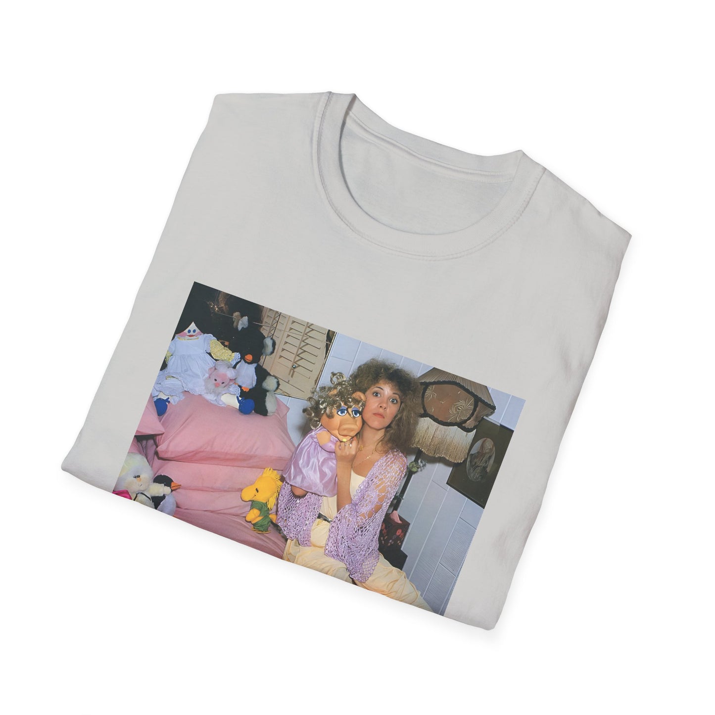 stevie nicks and miss piggy photo tshirt, unisex softstyle