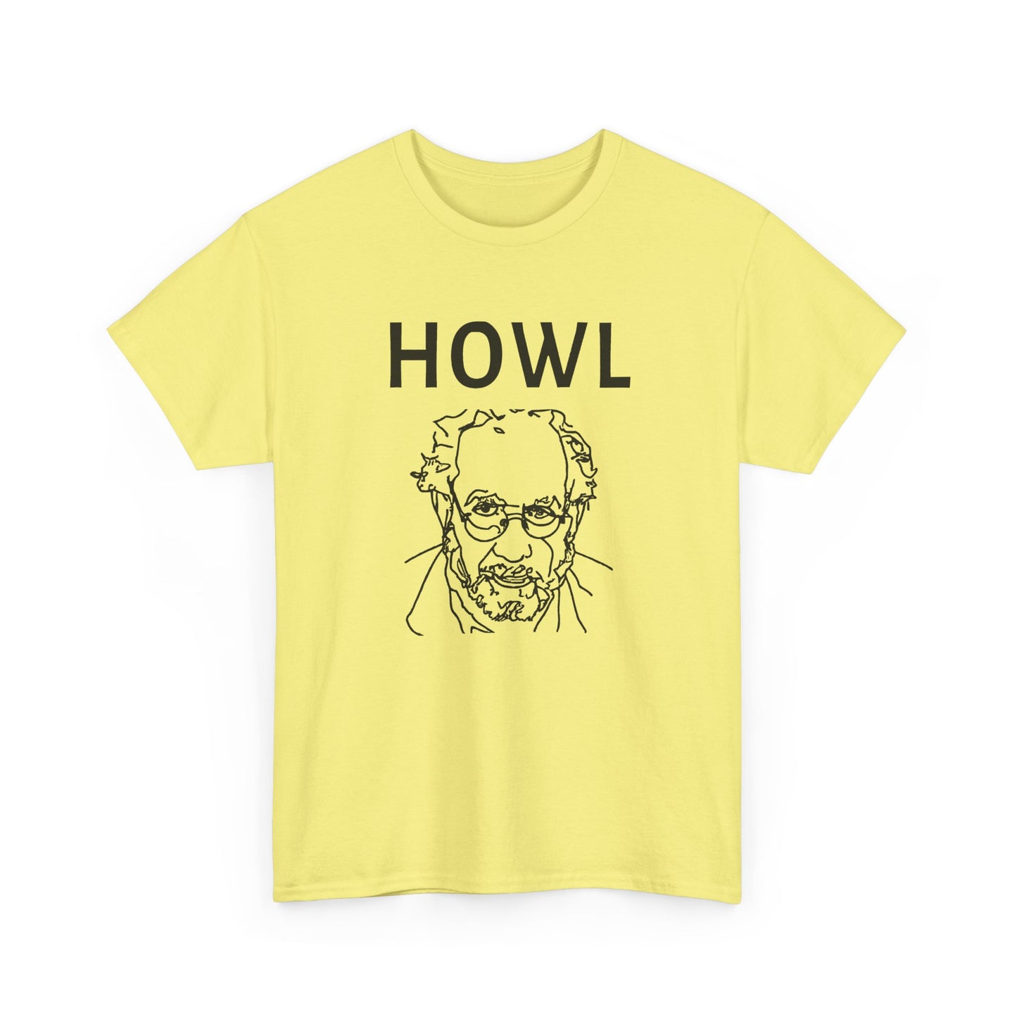 1956 book cover for howl by allen ginsberg custom edit tshirt