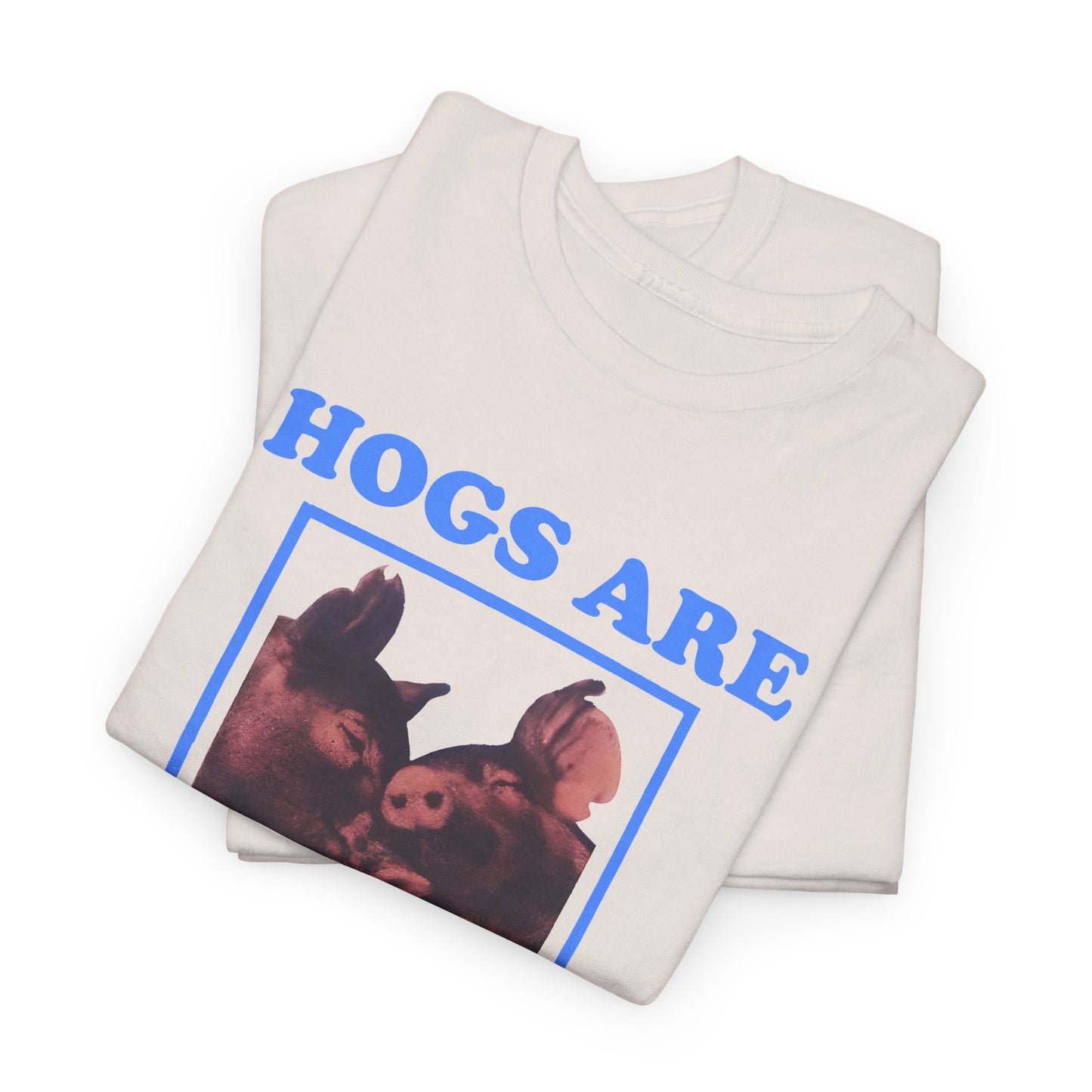 vintage hogs are beautiful reproduction tshirt
