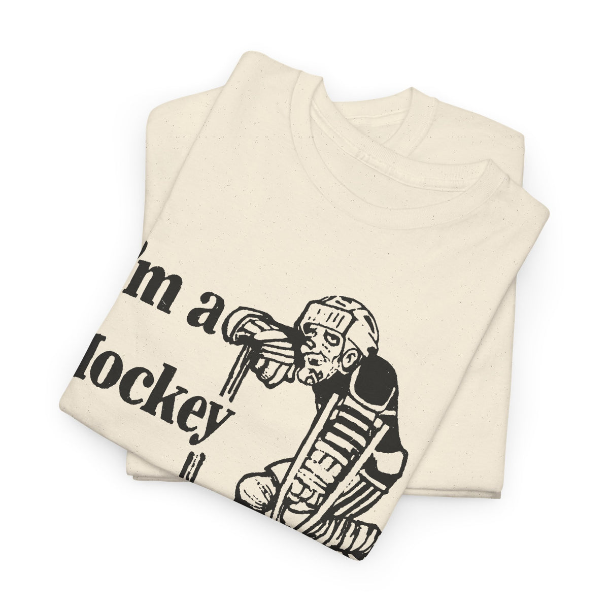 vintage canadian i'm a hockey nut graphic reproduction tshirt