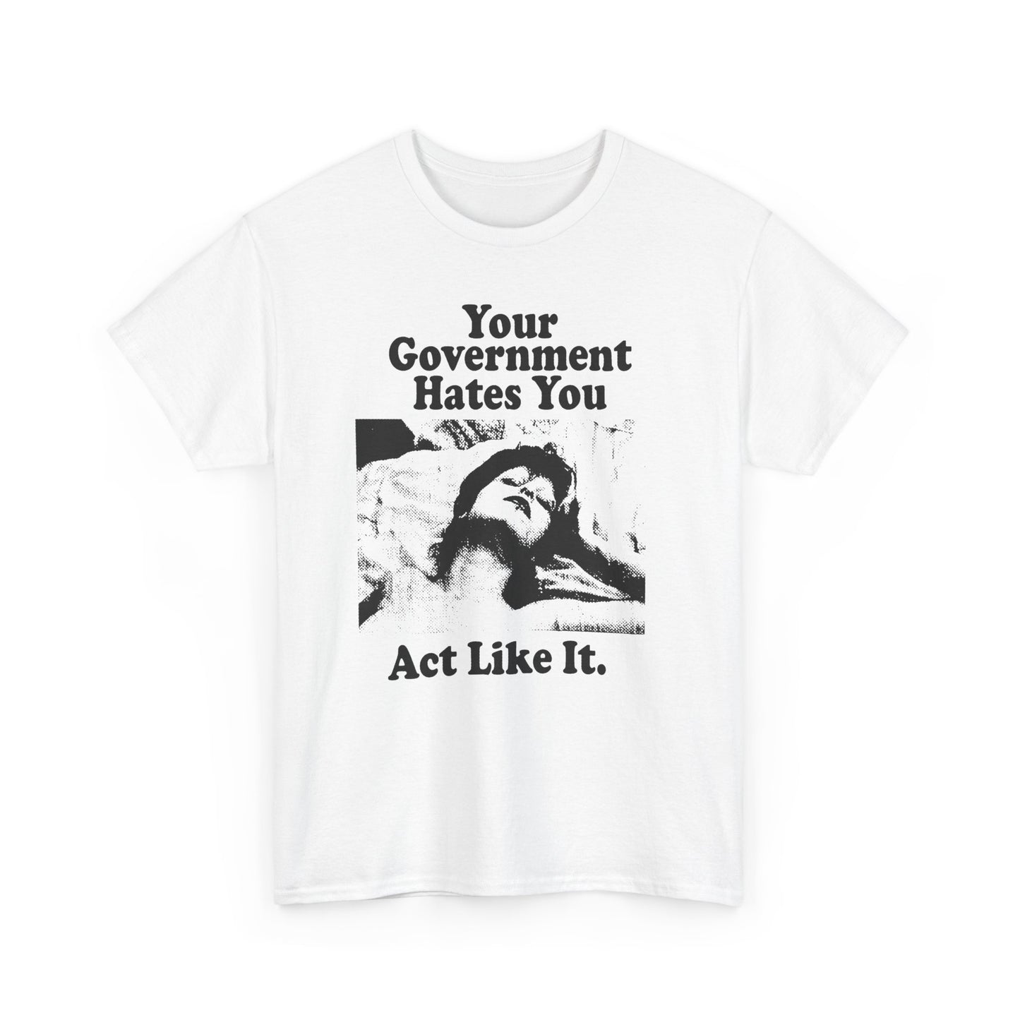 vintage playboy graphic your government hates you act like it reproduction tshirt