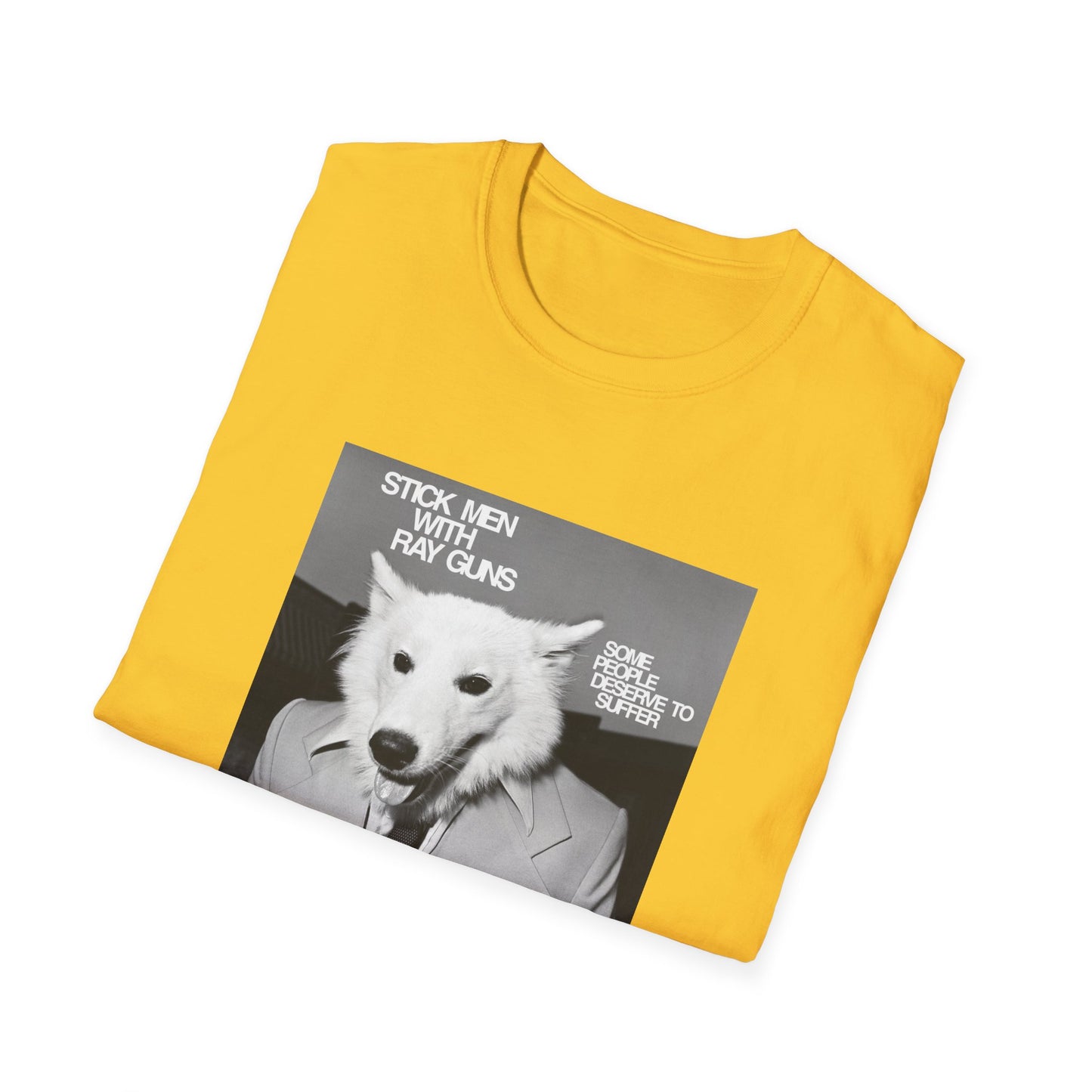 stick men with ray guns some people deserve to suffer 1980s texas punk band tshirt