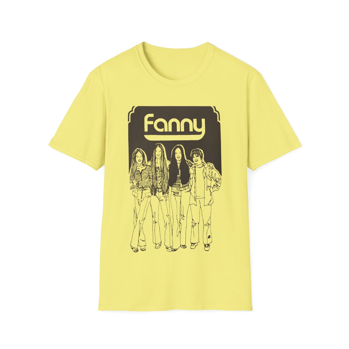 1970s rock n roll band FANNY show poster tshirt