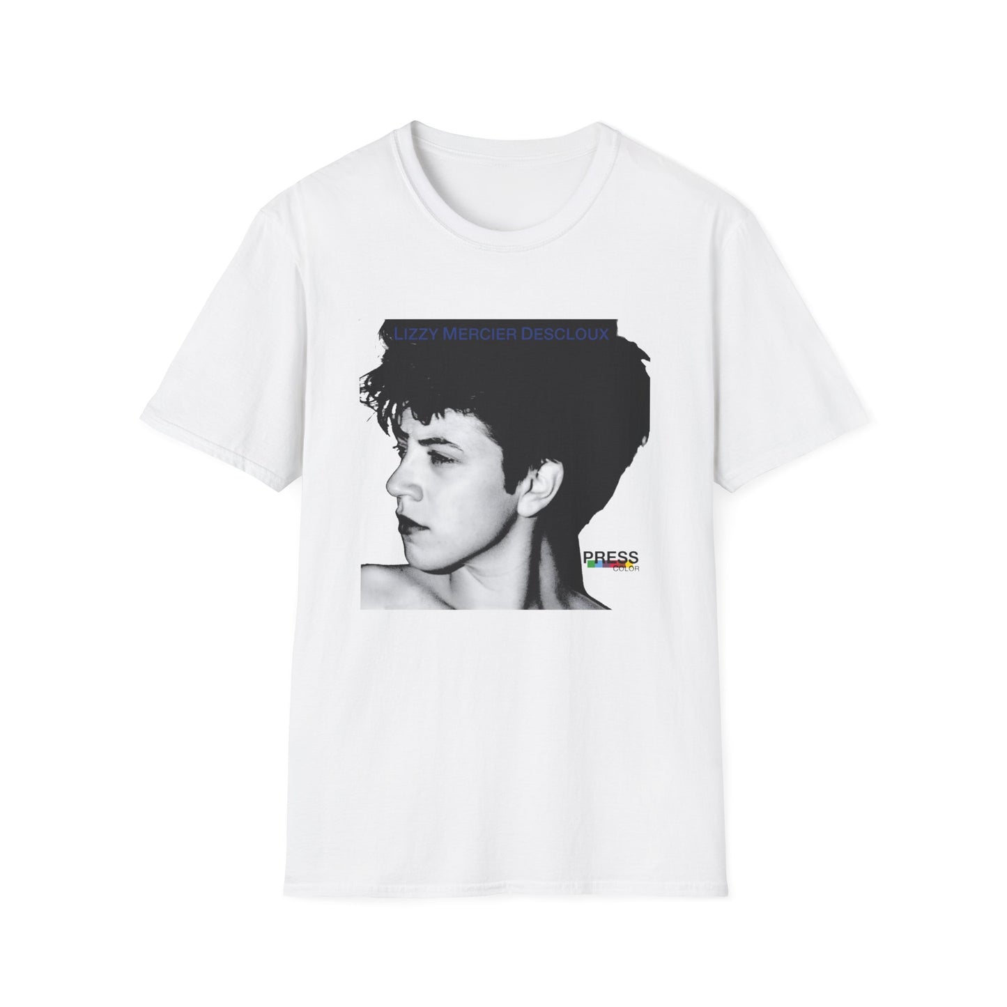 lizzy mercier descloux 1979 press color album cover tshirt