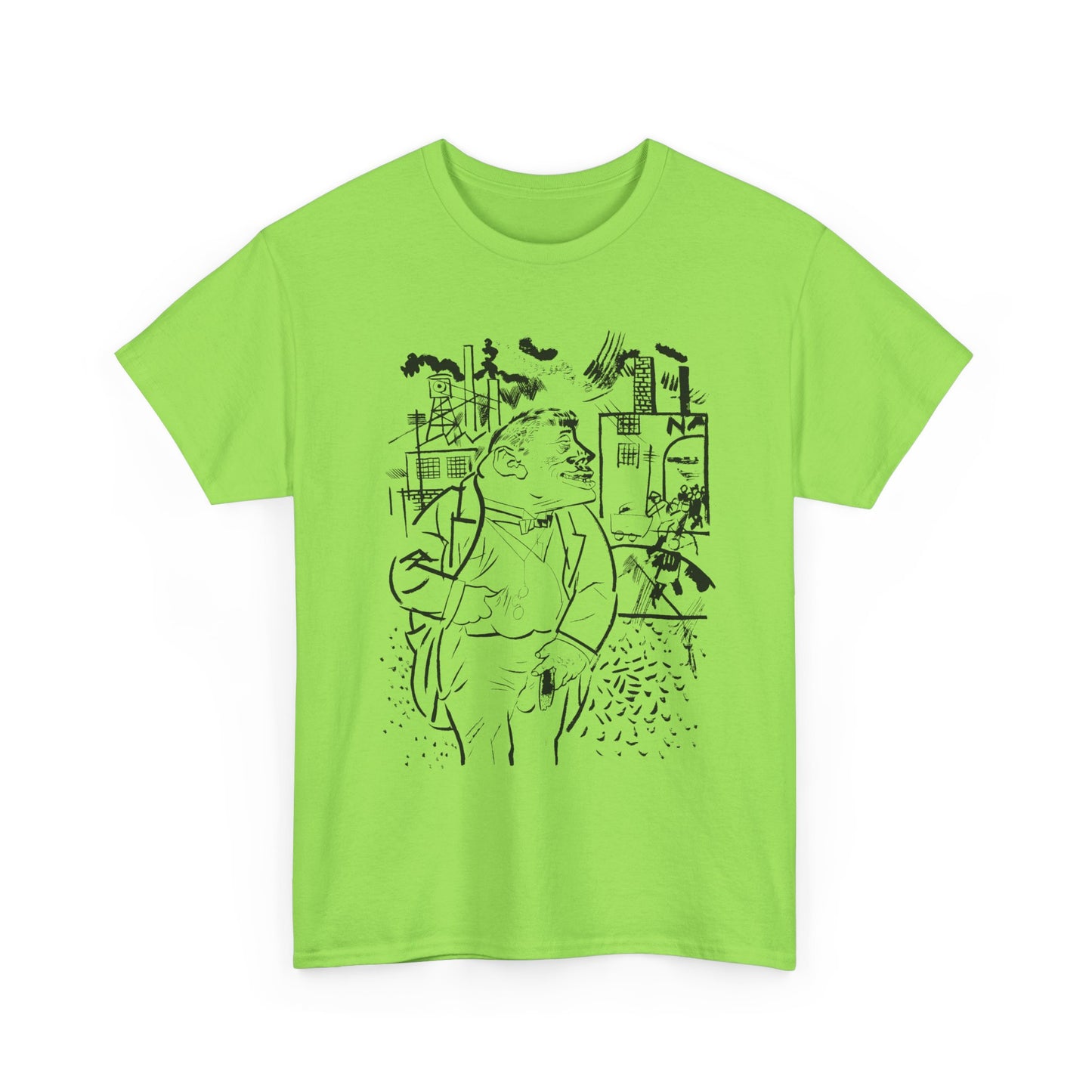 1921 geroge grosz sketch "i shall exterminate everything around me that restricts me from being the master" tshirt