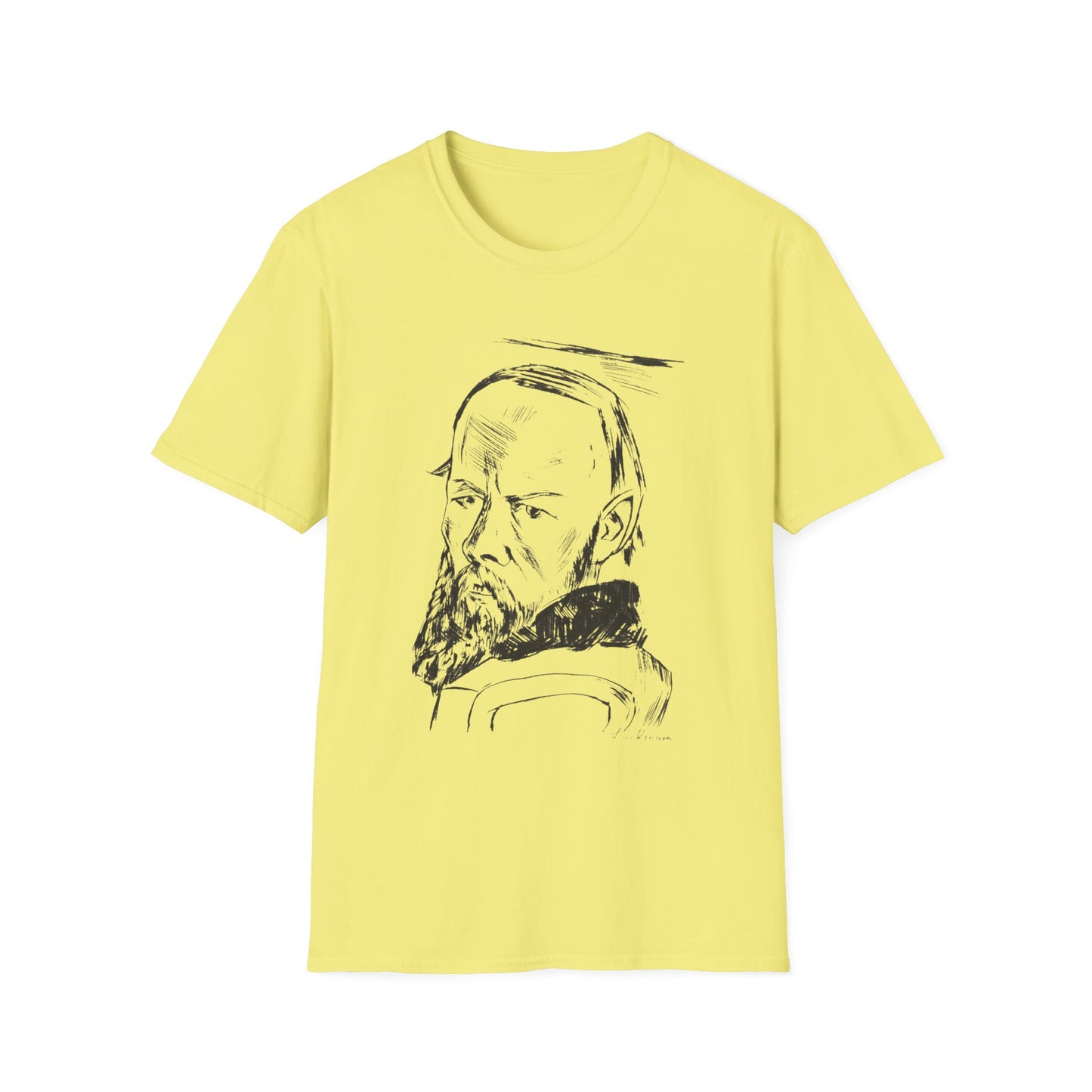 1921 max beckman etching portrait of dostoyevsky (bildnis dostojewski) tshirt