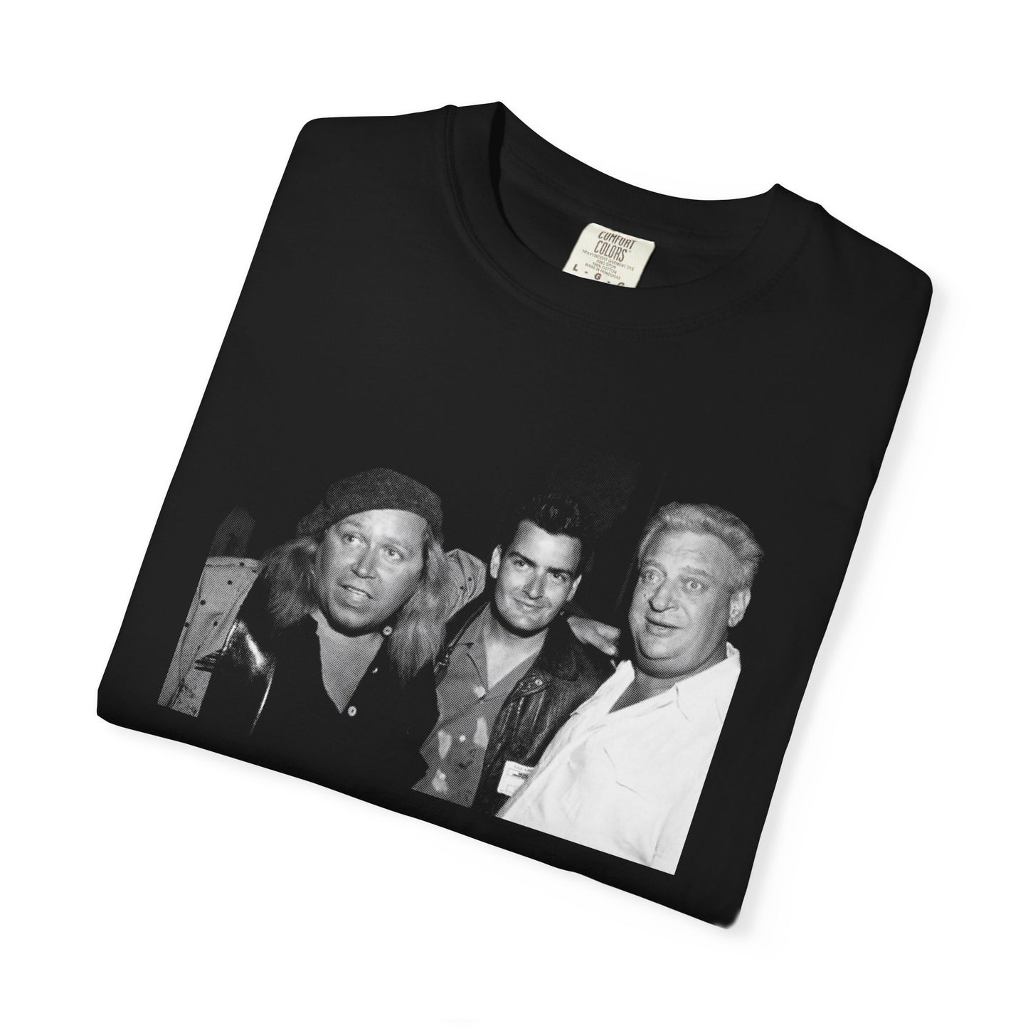 kinison, sheen and dangerfield photo tshirt on comfort colors