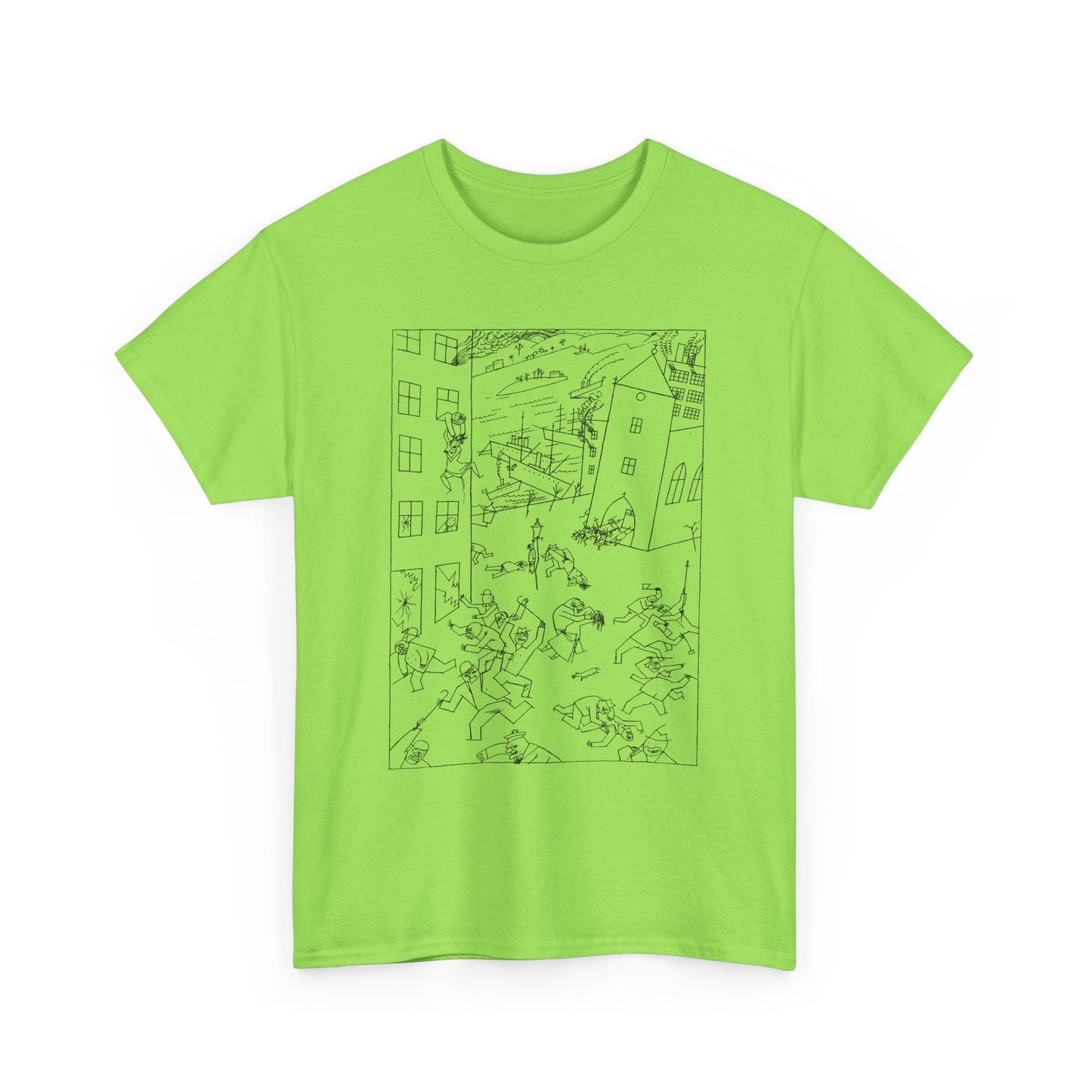 1915 drawing george grosz riot of the insane tshirt