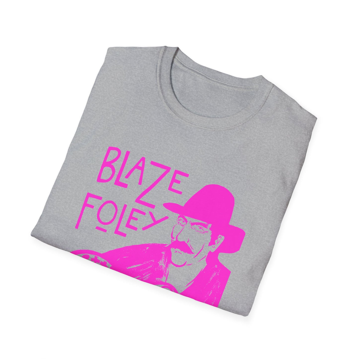 blaze foley sittin' by the road pink stencil fan art tshirt