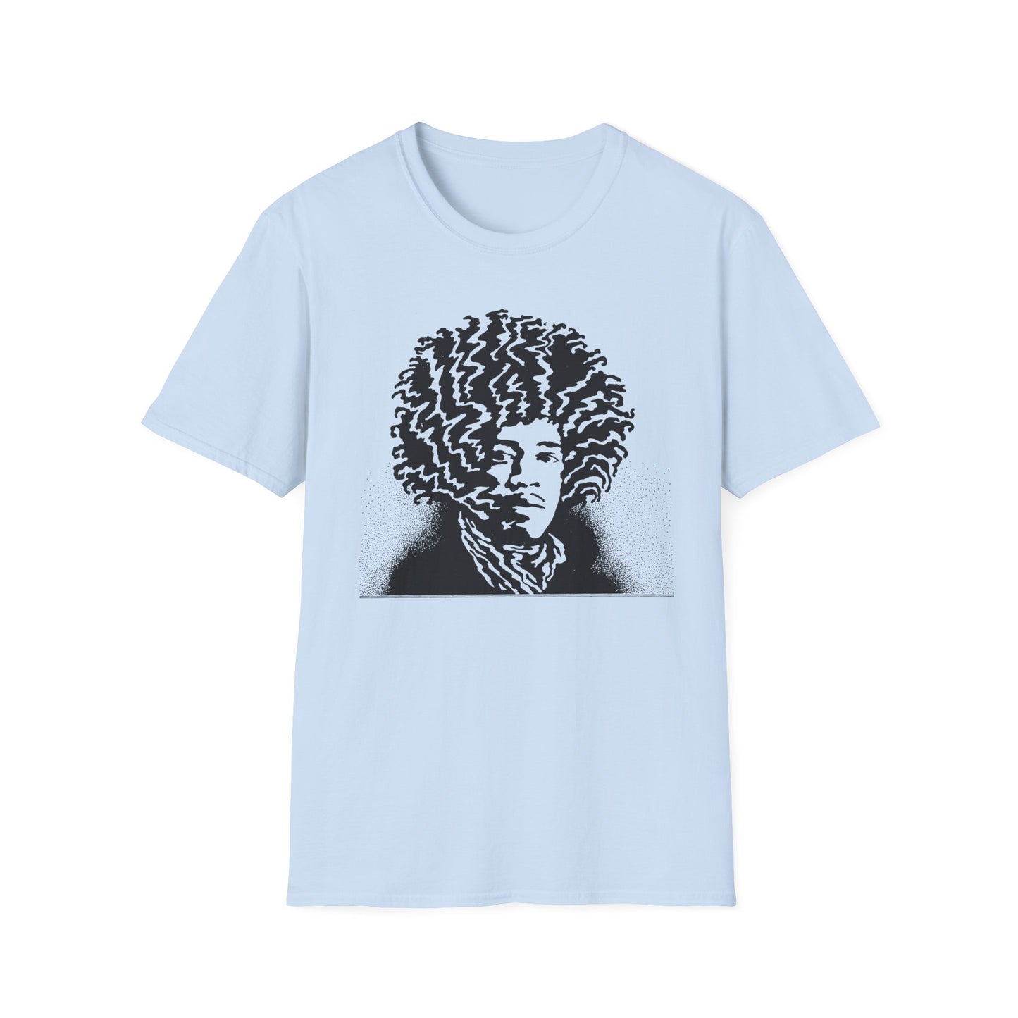 1968 jimi hendrix shrine auditorium poster black graphic tshirt