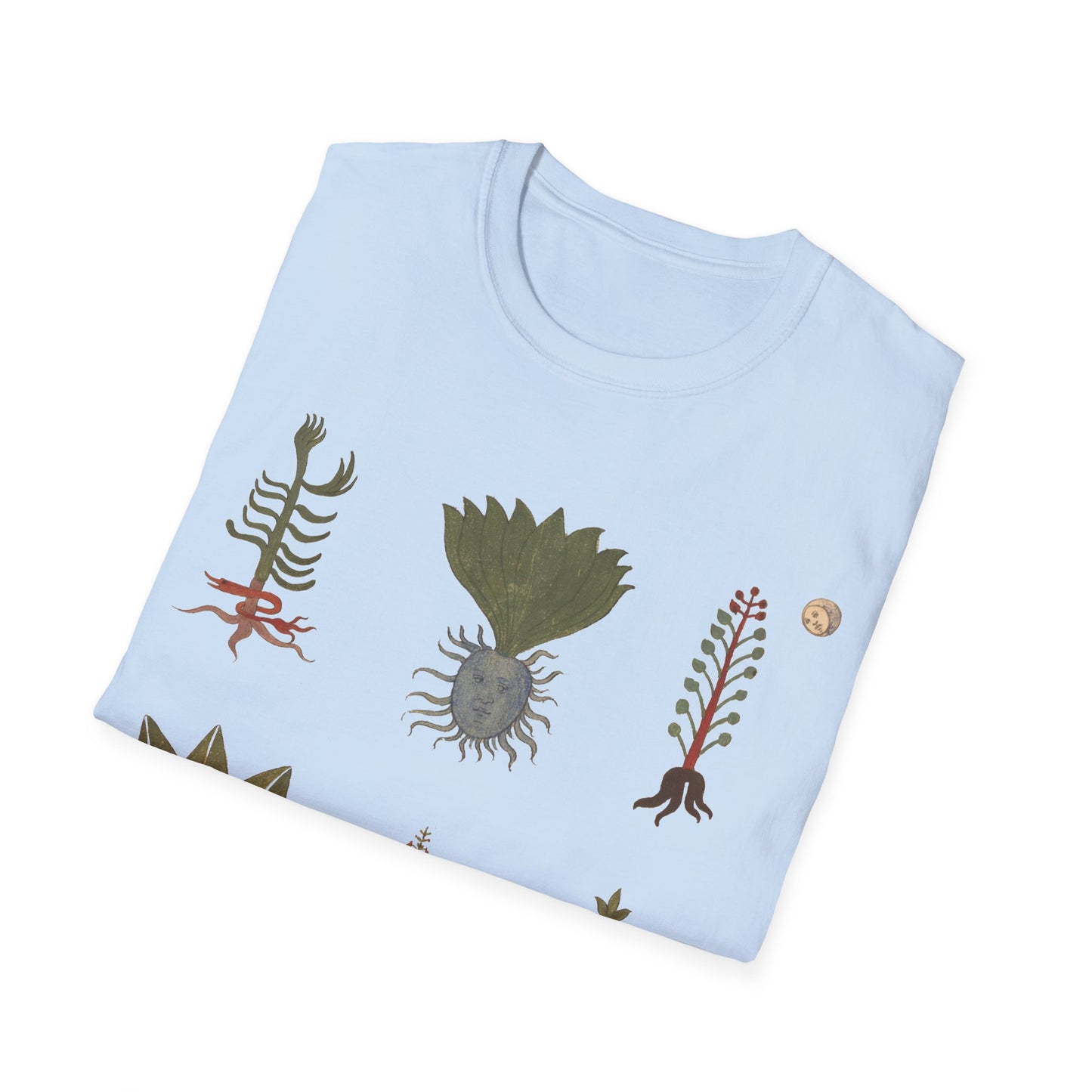 plants with human features, images from the erbario: a 15th-century herbal illustration guide from northern italy tshirt