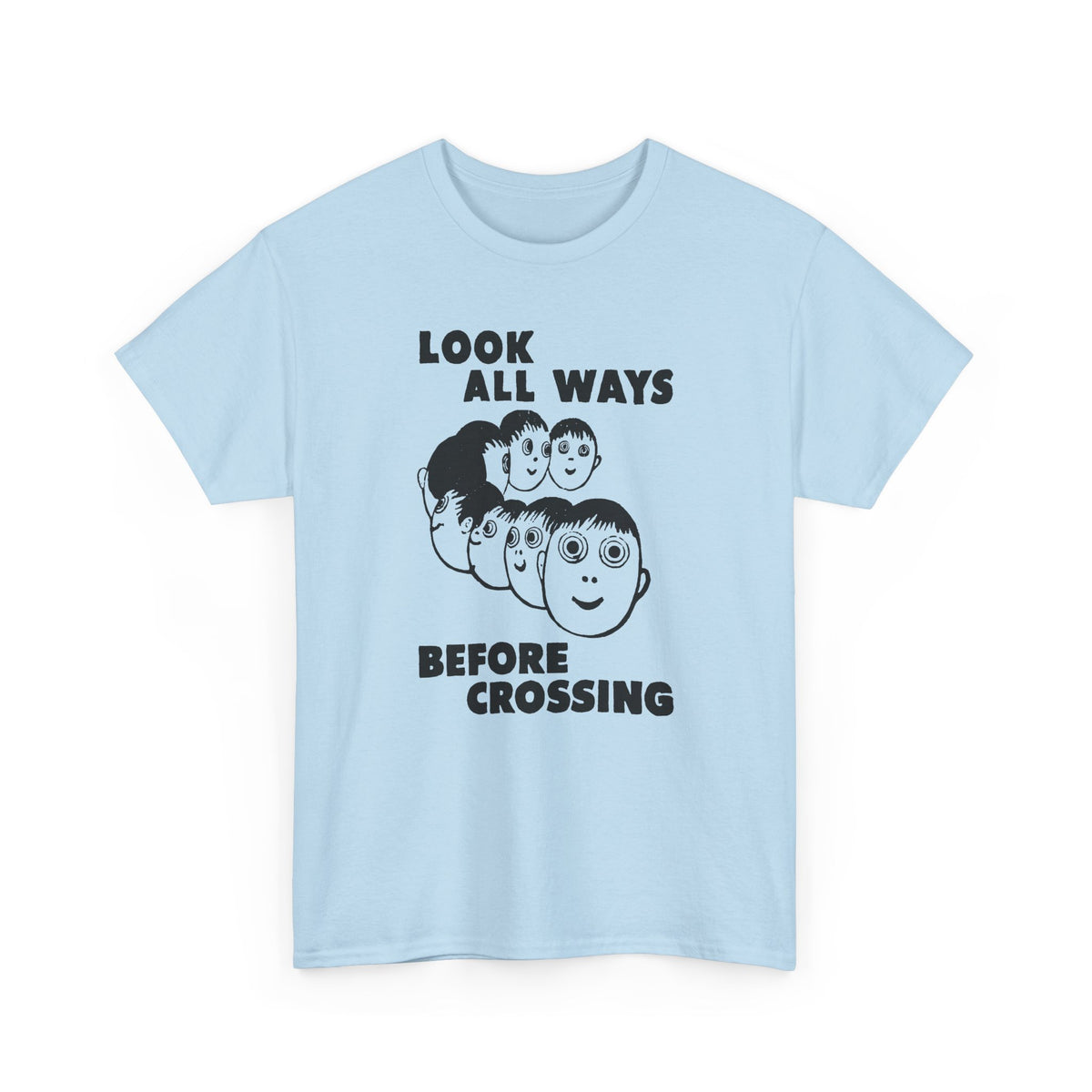 1961 daily tribune wisconsin rapids newspaper look all ways before crossing safety illustration tshirt