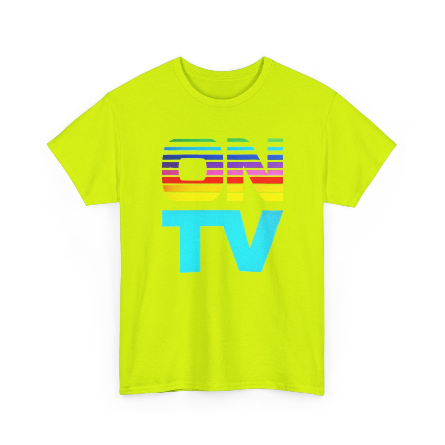 1970s vintage on tv subscription service logo custom edit tshirt