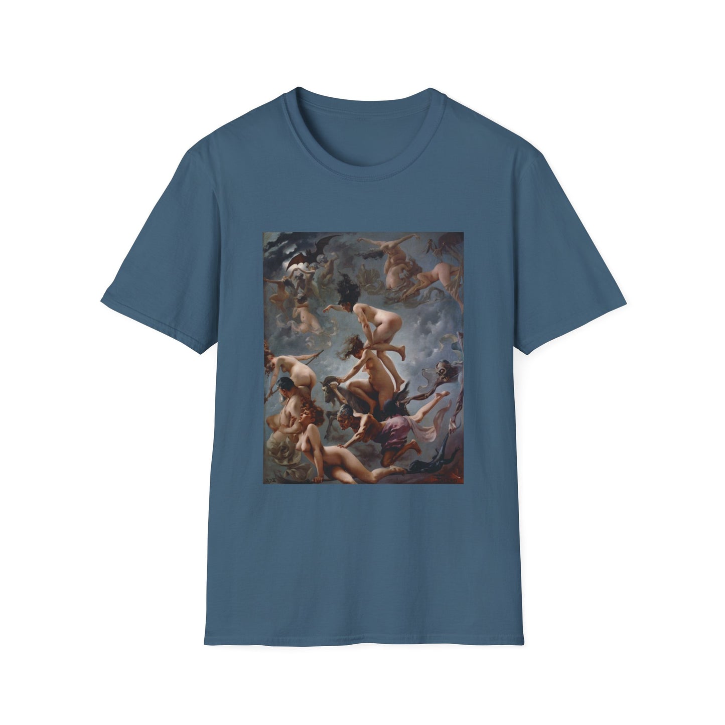 1878 painting witches going to their sabbath by luis ricardo falero tshirt