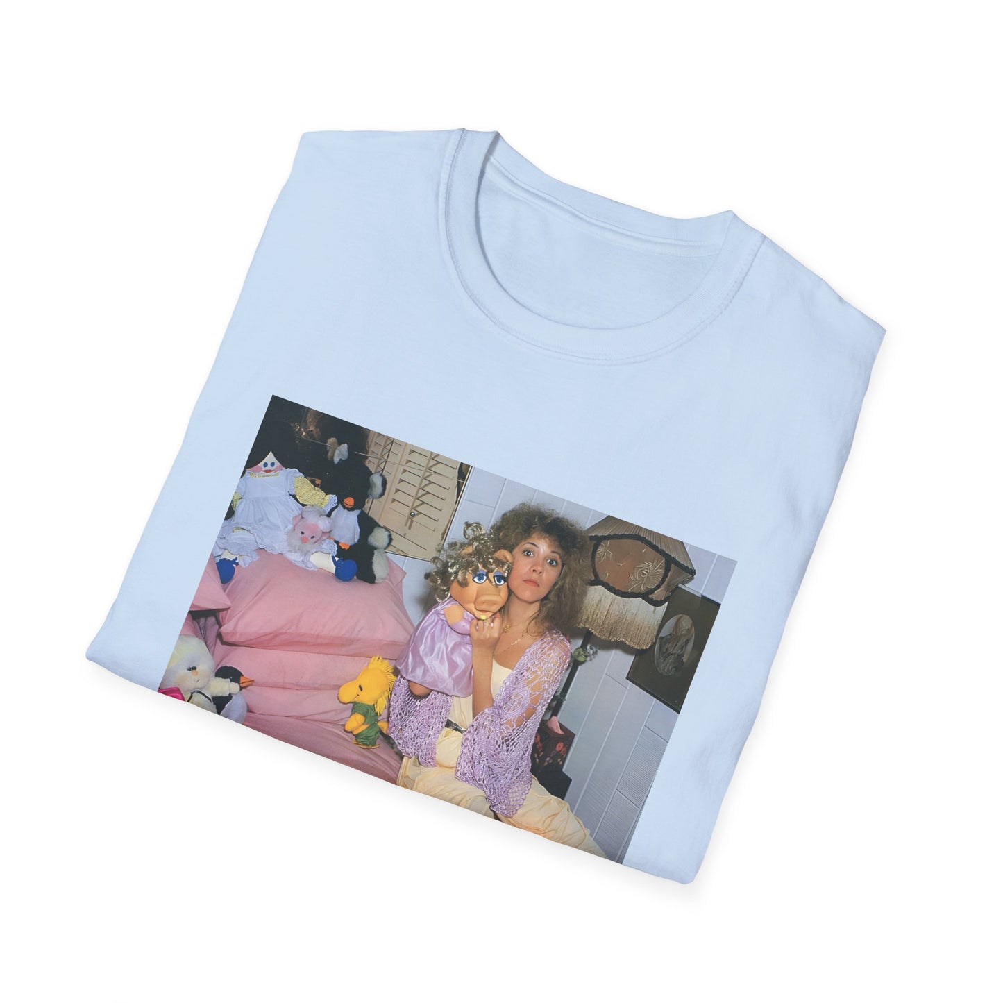 stevie nicks and miss piggy photo tshirt, unisex softstyle