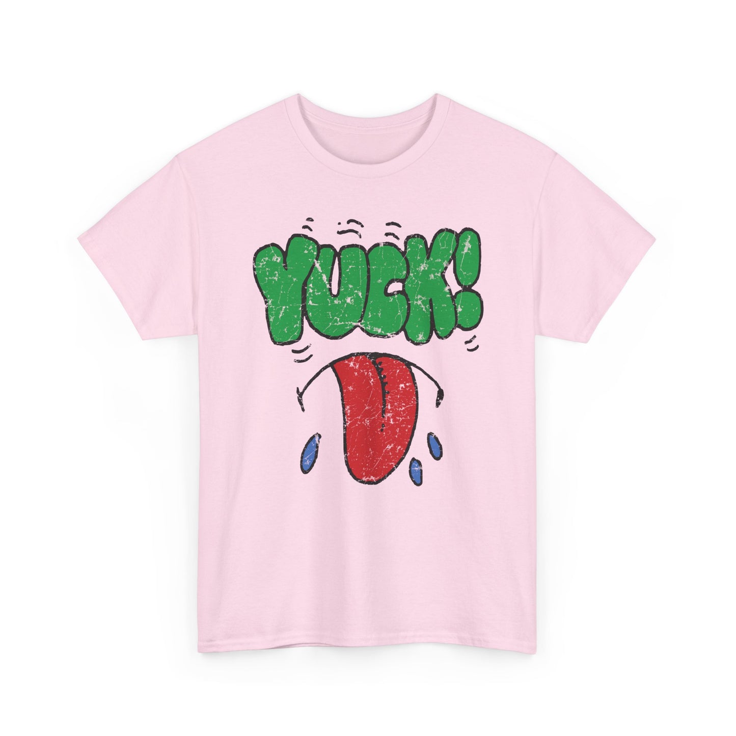 1980s vintage kelloggs cereal stamp yuck! distressed graphic reproduction tshirt