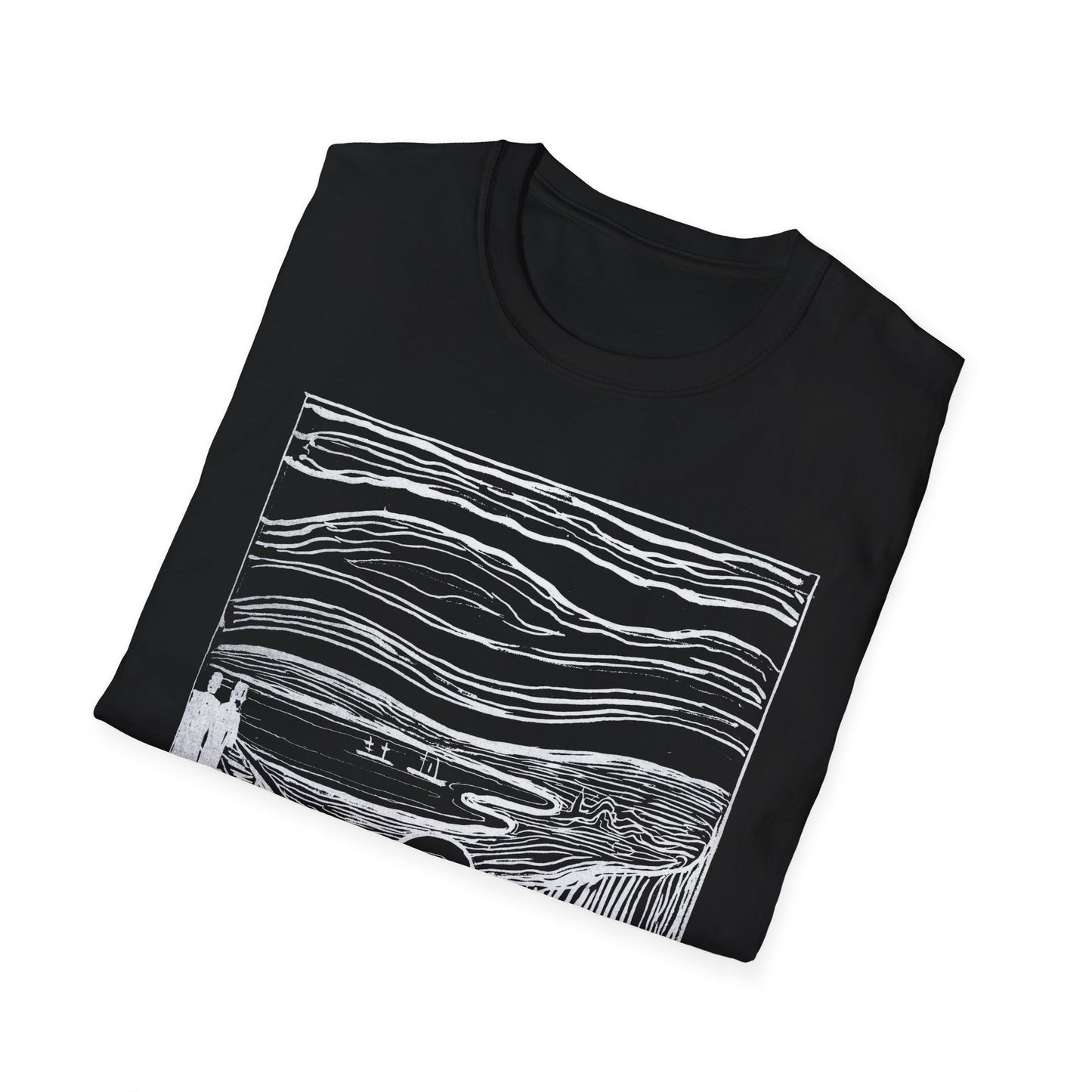 1895 lithography print of the scream by edvard munch tshirt