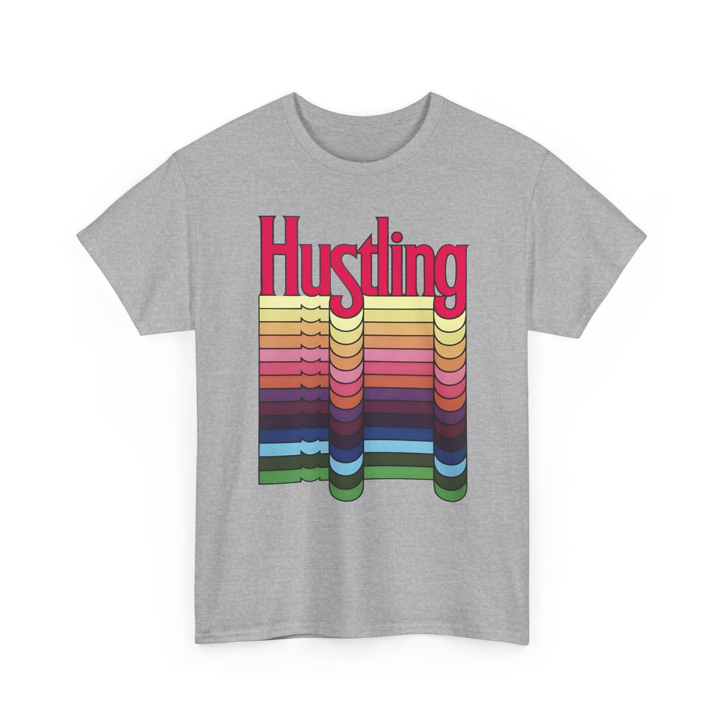 1977 hustling by graphic designer milton glaser reproduction tshirt