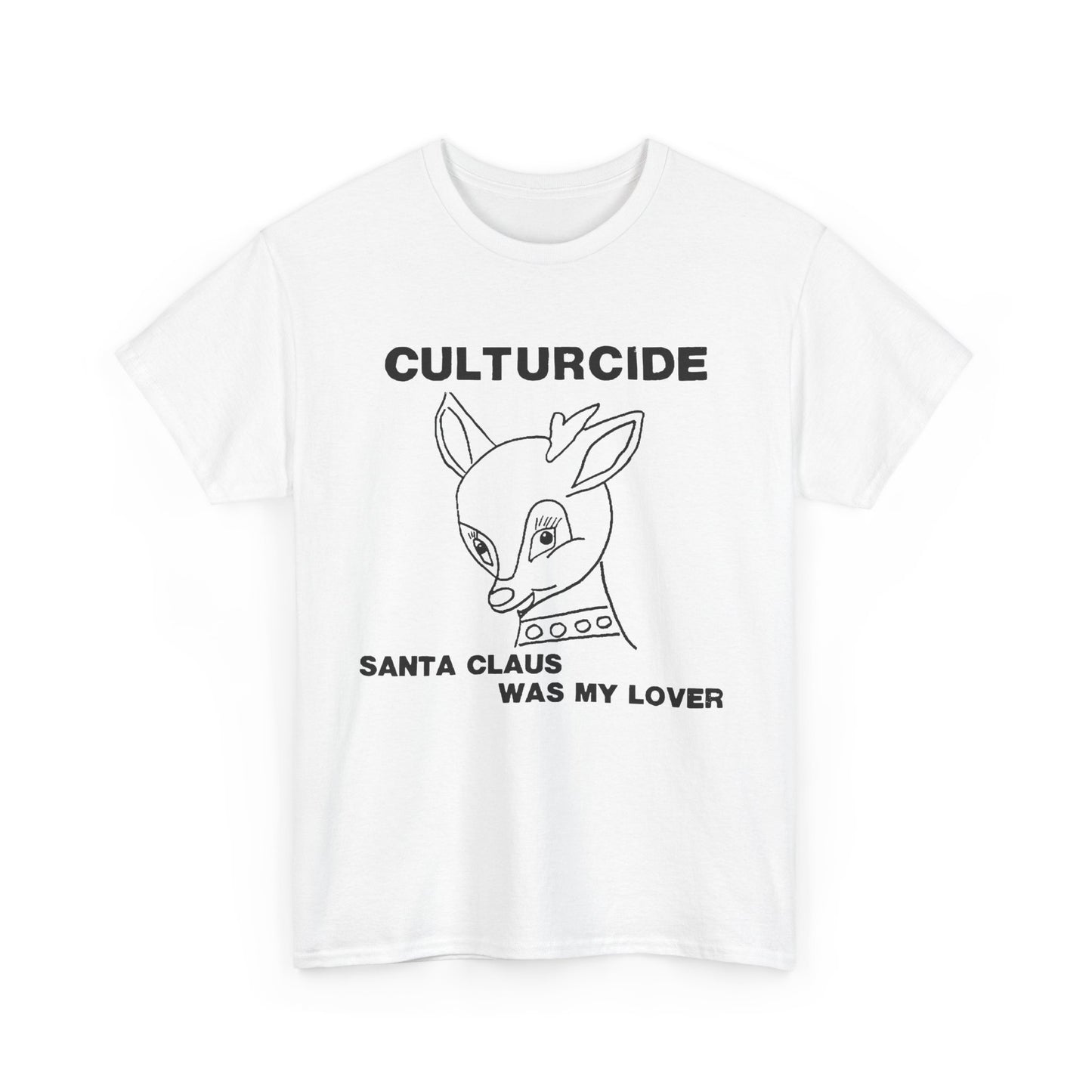 undated outsider music cultureside album santa claus was my lover reproduction tshirt