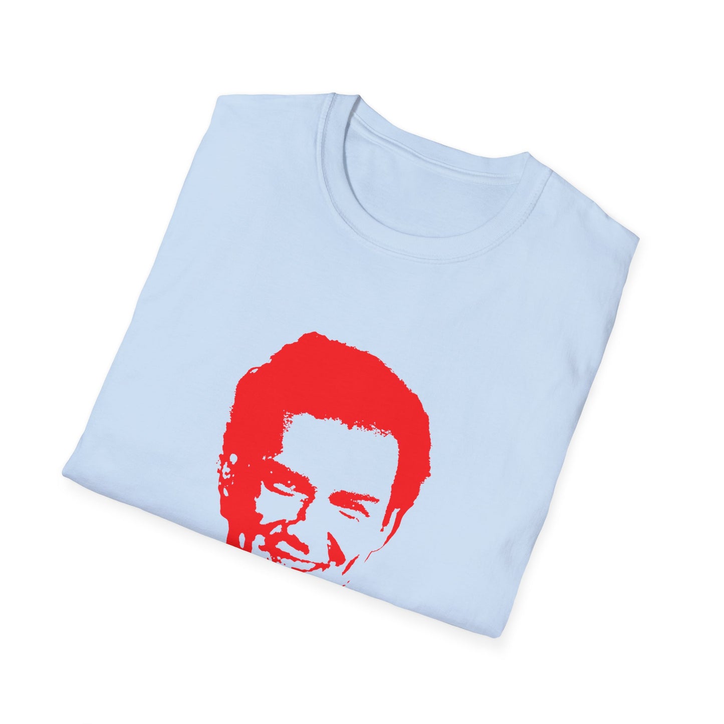 norm macdonald red stencil face tshirt