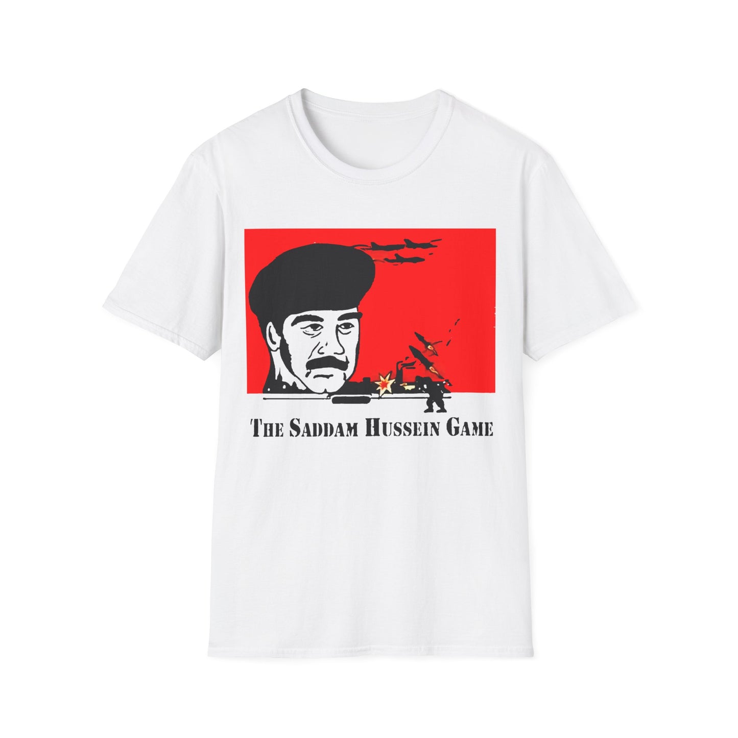 the sadam hussein game 1991 fan art tshirt