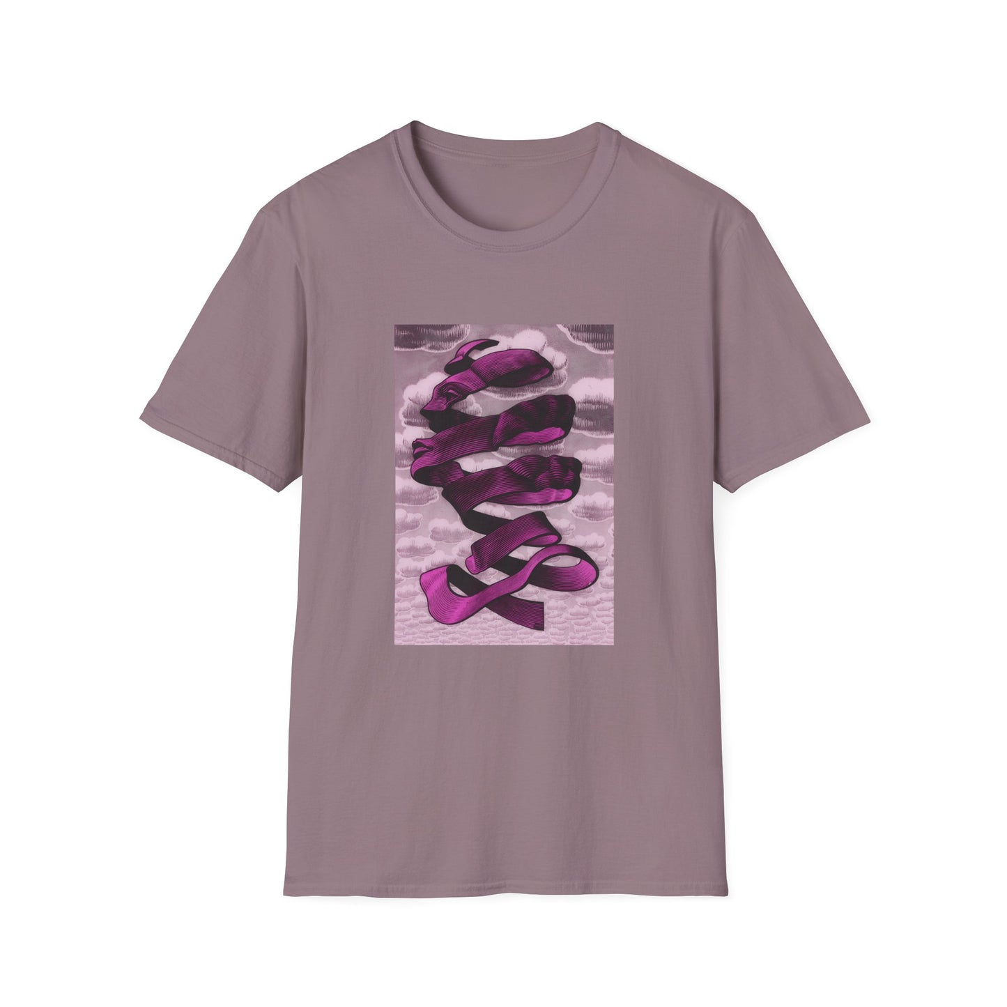 1955 m.c escher rind in pink tshirt