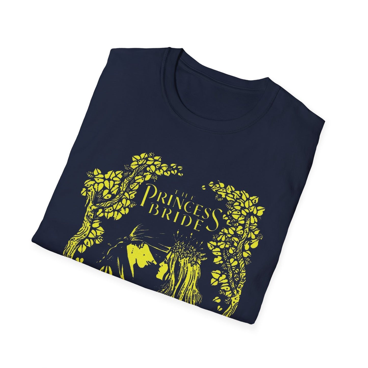 1987 movie princess bride yellow stencil style tshirt