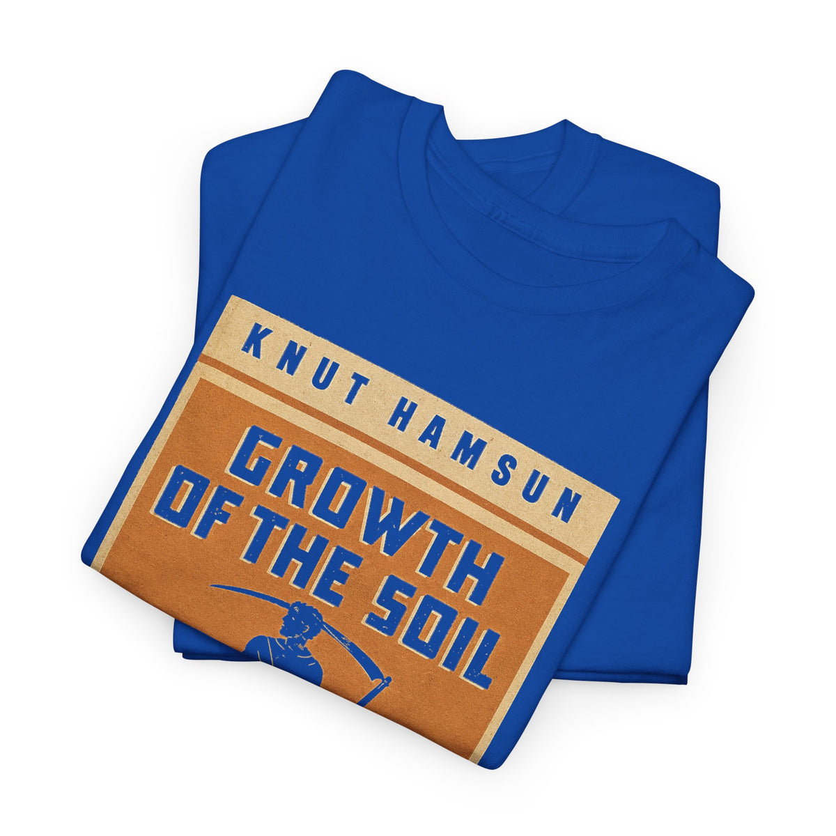 knut hamsen 1917 growth of the soil book cover tshirt